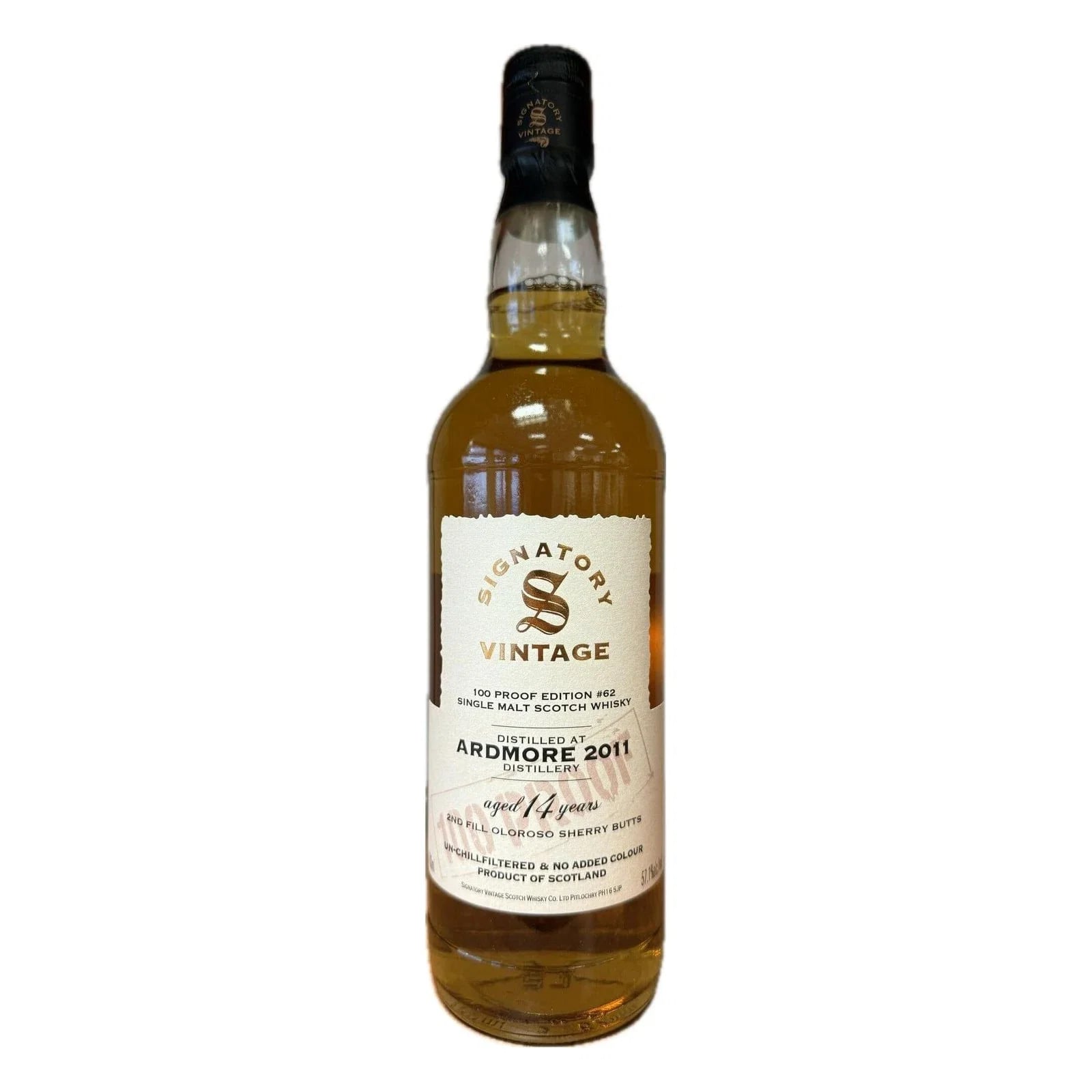 Ardmore 14 Years Old 2011 100 Proof Edition Signatory Vintage #62
