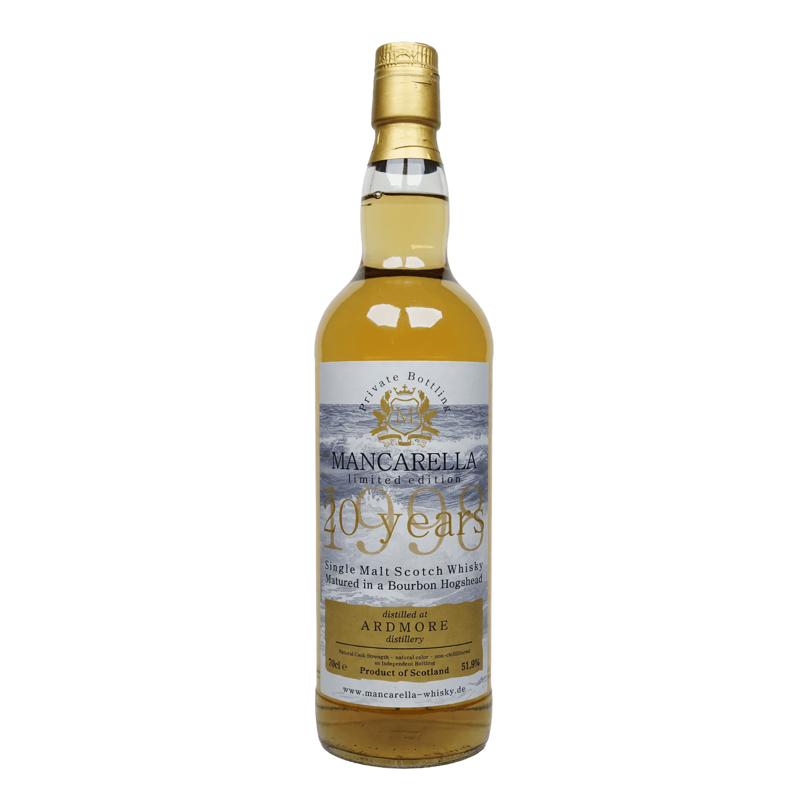 Ardmore 20 Years Old 1998 Single Malt Scotch Whisky Mancarella