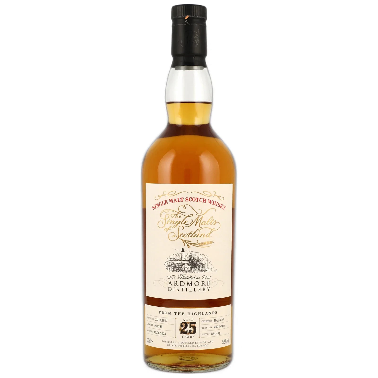 Ardmore 25 Years Old 1997 The Single Malts Of Scotland Elixir Distillers 901286