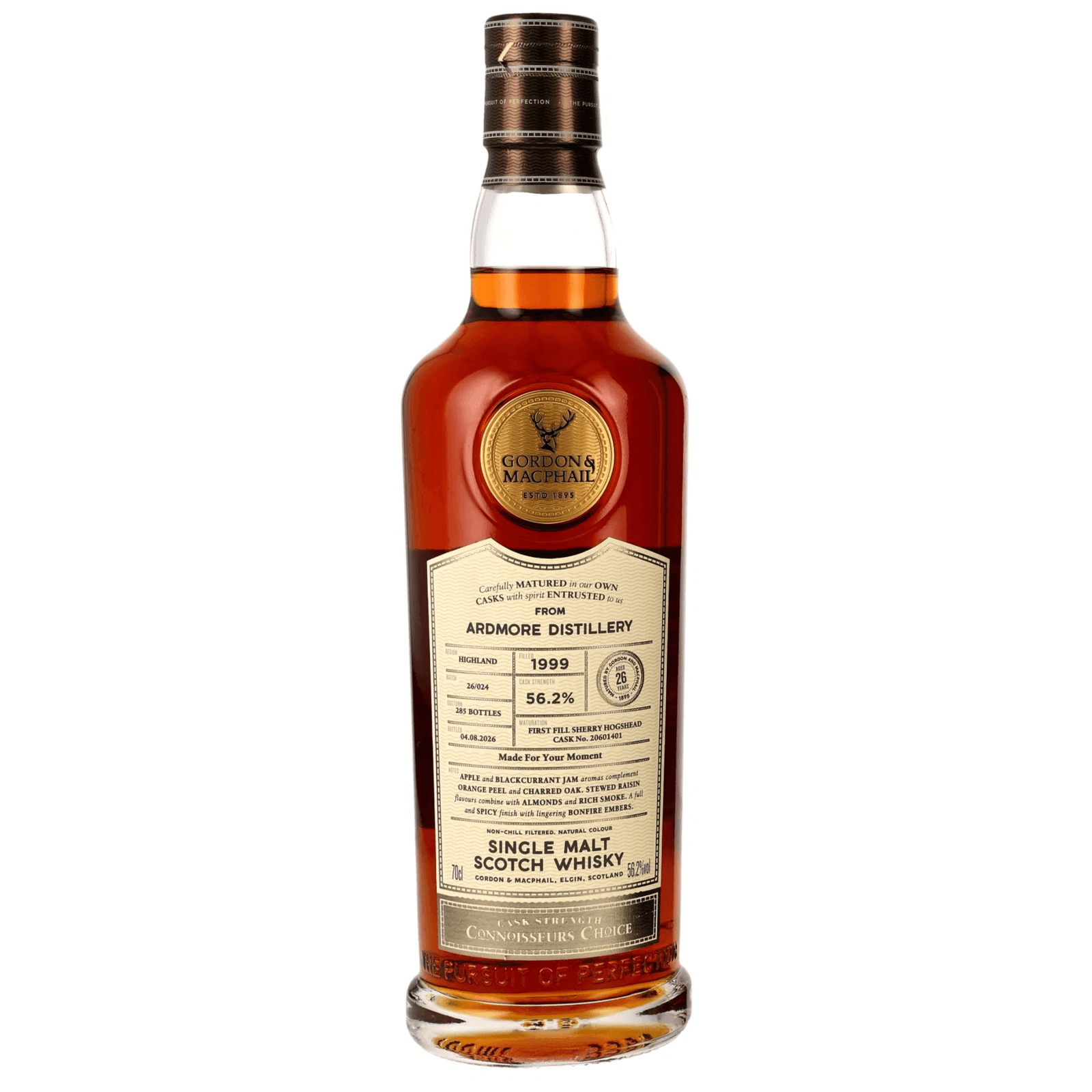 Ardmore 26 Years Old 1999 Connoisseurs Choice Gordon & MacPhail Cask Nr.20601401