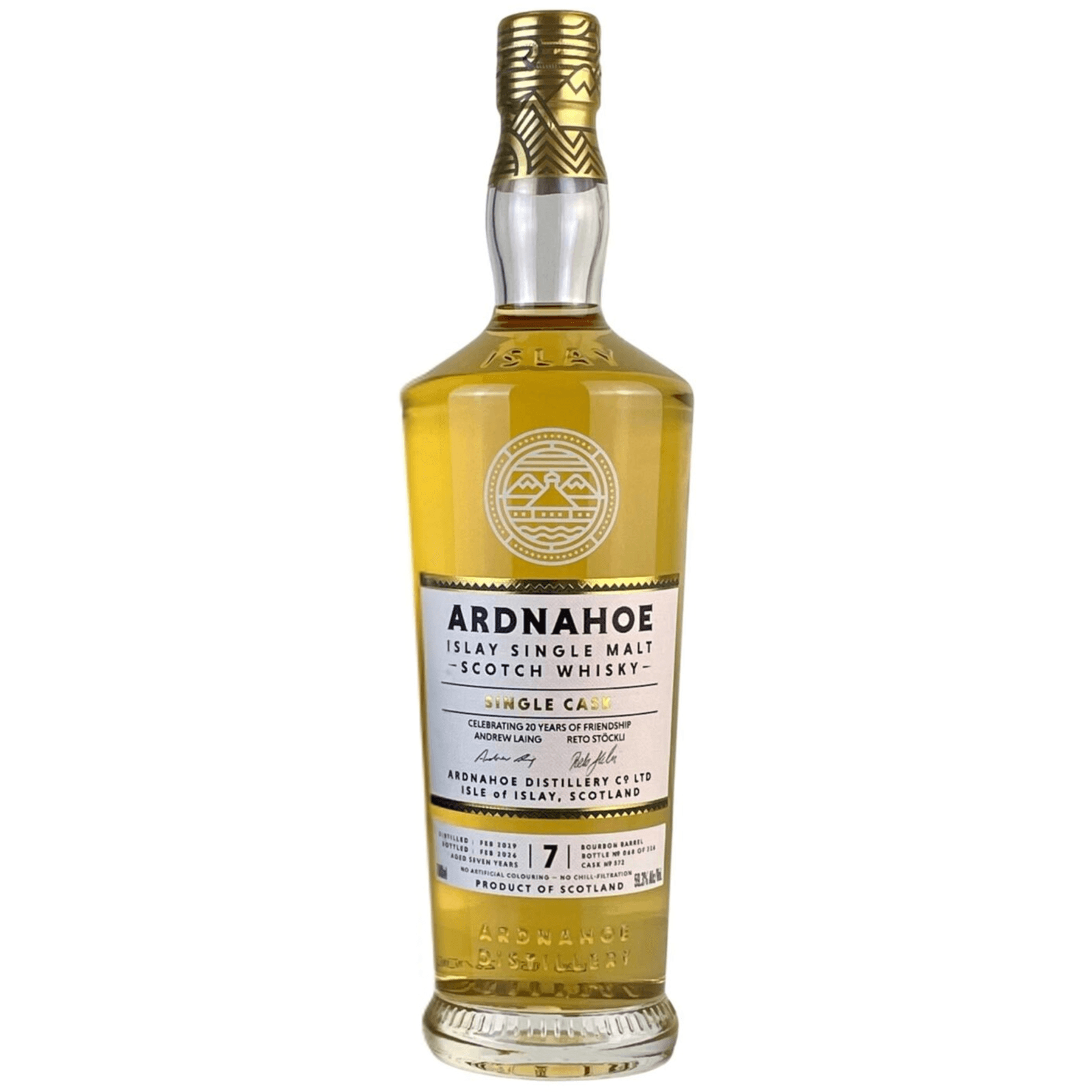 Ardnahoe 7 Years Old 2019 Celebrating 20 Years Of Friendship Cask Nr.572