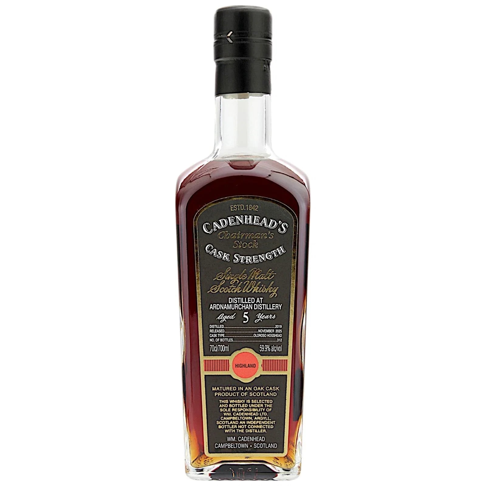 Ardnamurchan 5 Years Old 2019 Chairman'S Stock Cadenhead'S
