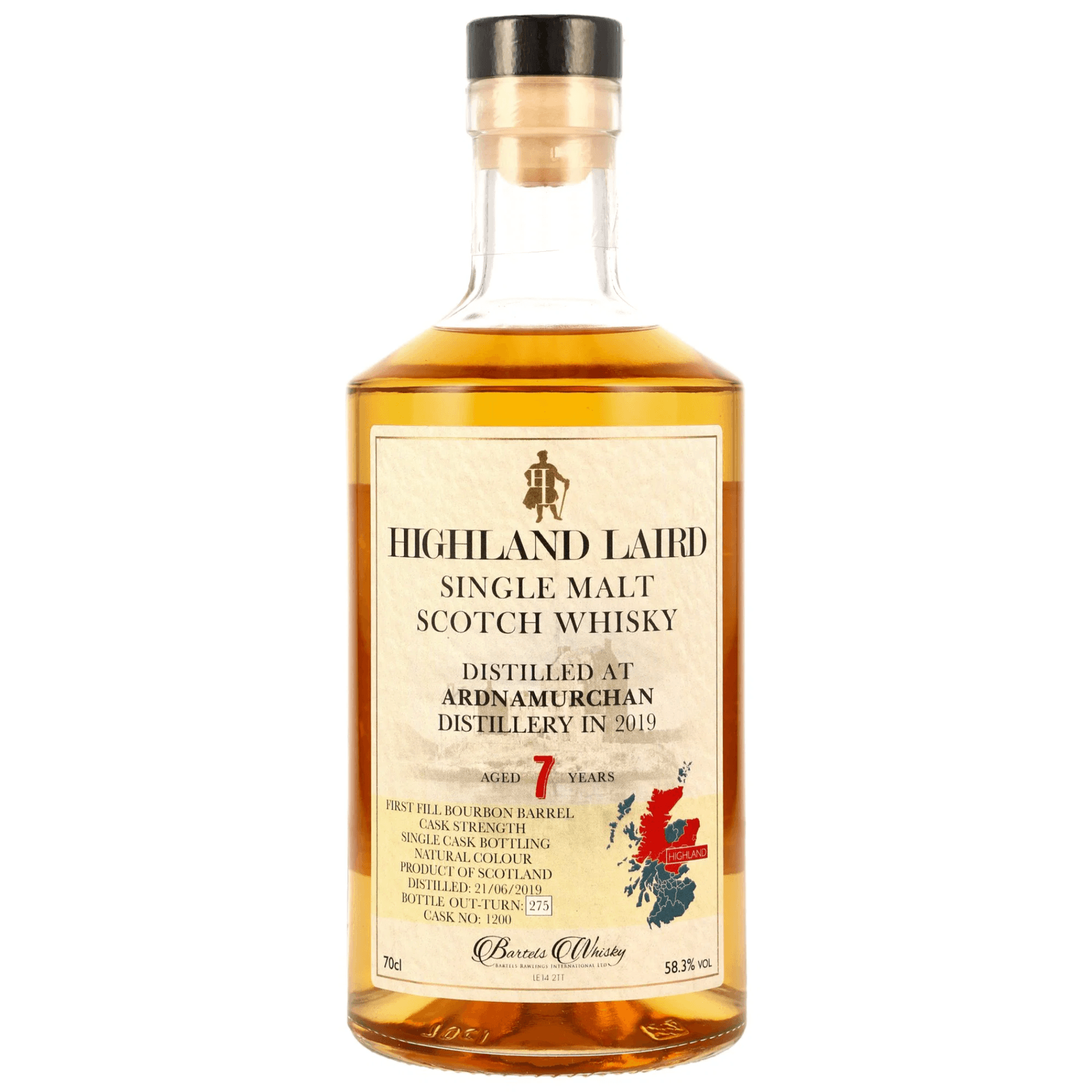 Ardnamurchan 7 Years Old 2019 Highland Laird Bartels Whisky Cask Nr.1200