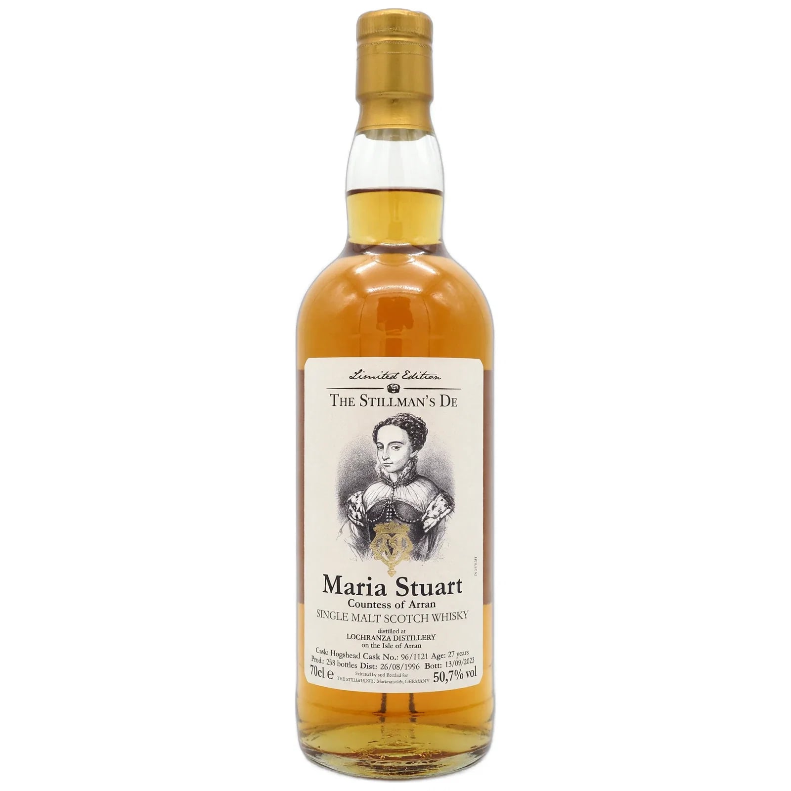 Arran 27 Years Old 1996 Maria Stuart XV Edition The Stillman'S DE Cask Nr. 96/1121