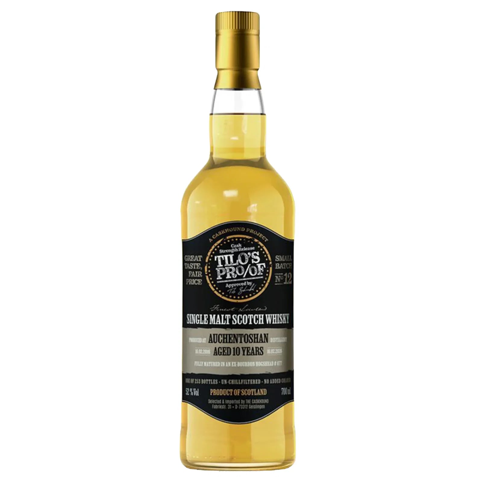 Auchentoshan 10 Years Old Tilo's Proof Batch 12 The Caskhound