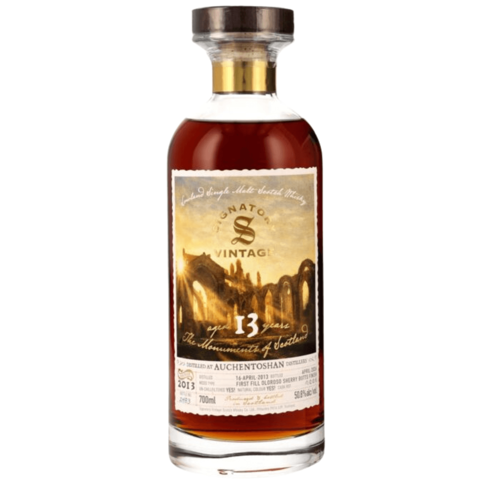 Auchentoshan 13 Years Old 2013 The Monuments Of Scotland Signatory Vintage