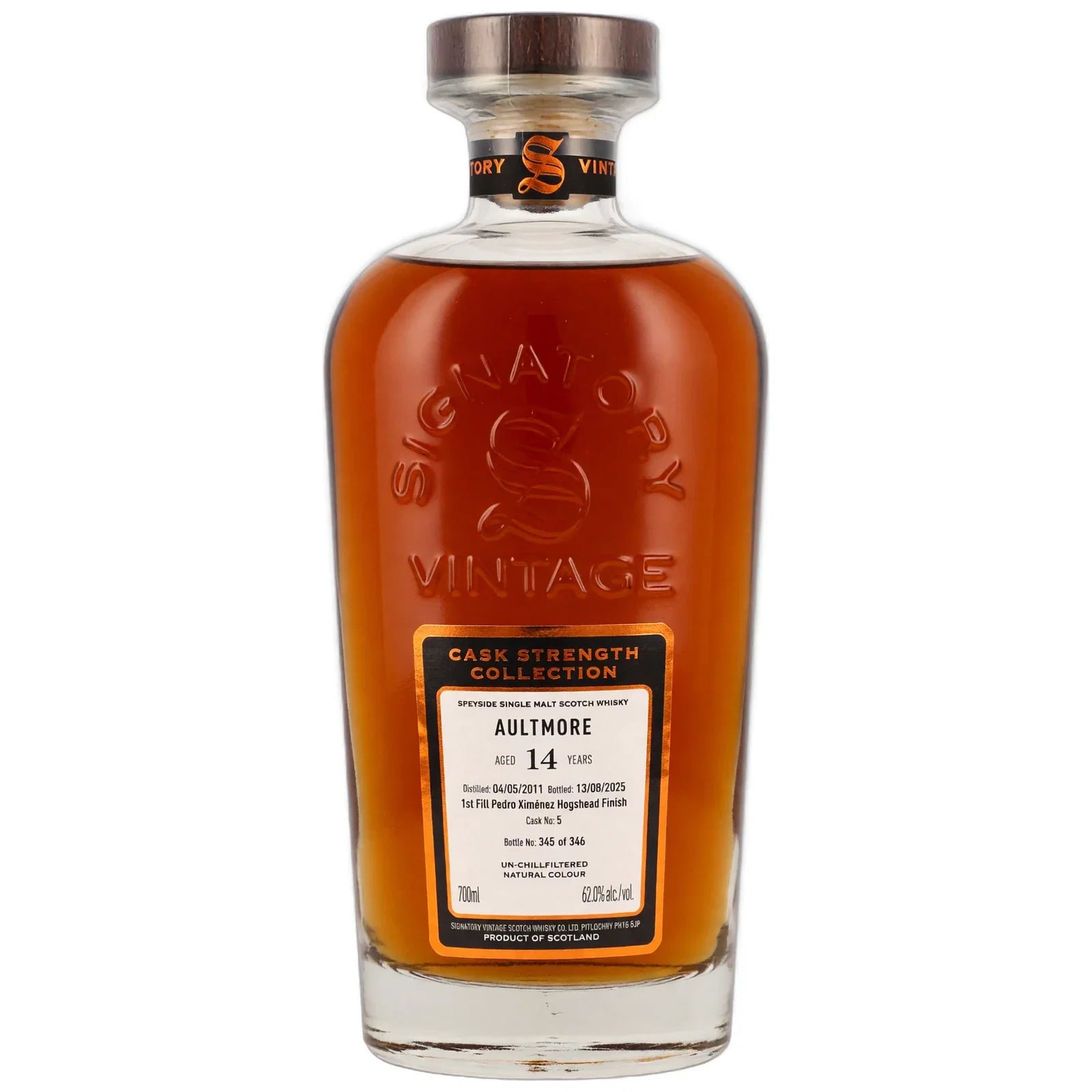 Aultmore 14 Years Old 2011 Cask Strength Collection Signatory Vintage Cask Nr. 5