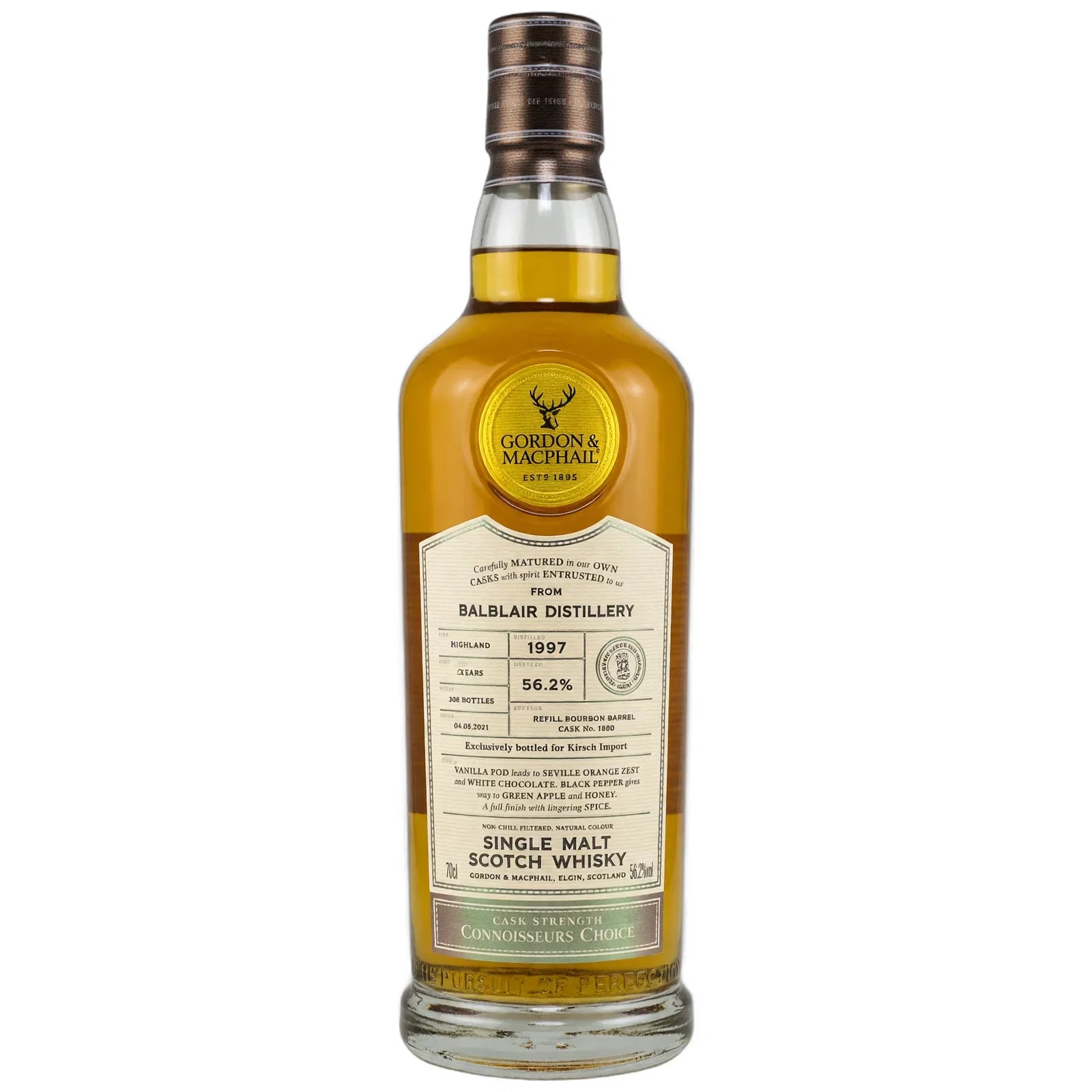 Balblair 23 Years Old 1997 Connoisseurs Choice Cask Strength Gordon & Macphail Cask Nr. 1880