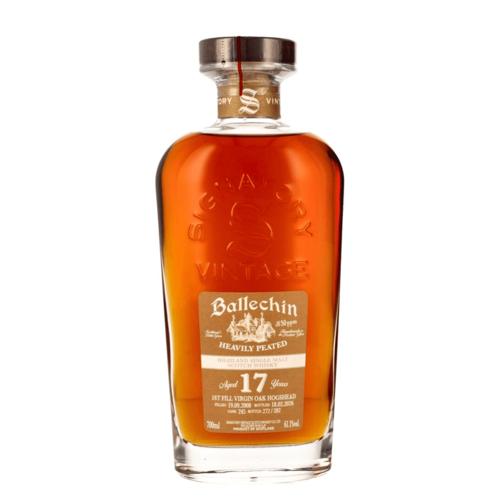 Ballechin 17 Years Old 2008 Signatory Vintage Cask Nr.245