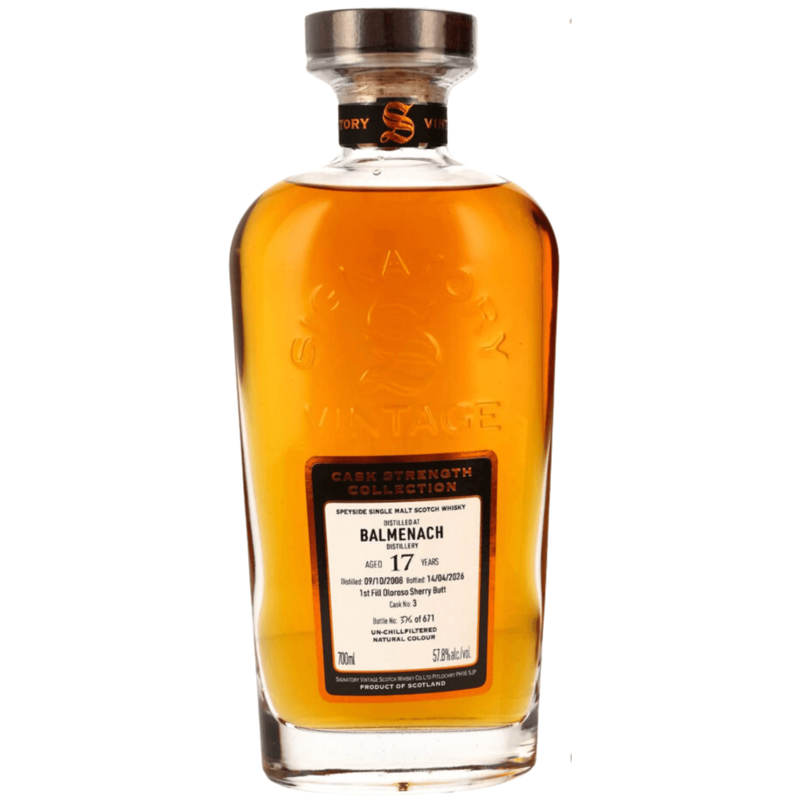 Balmenach 17 Years Old 2008 Signatory Vintage Cask Nr.3