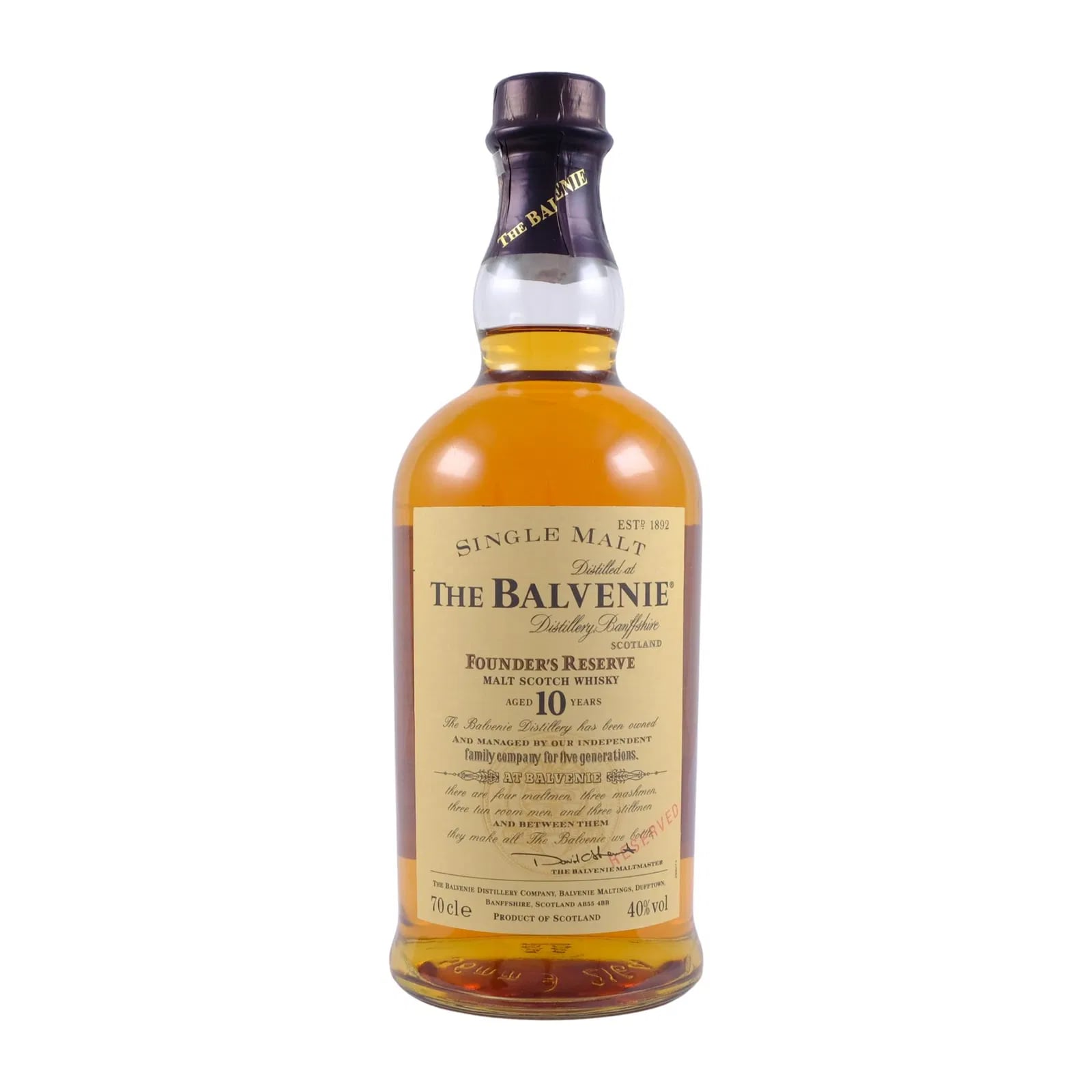 Balvenie 10 Years Old Founder's Reserve