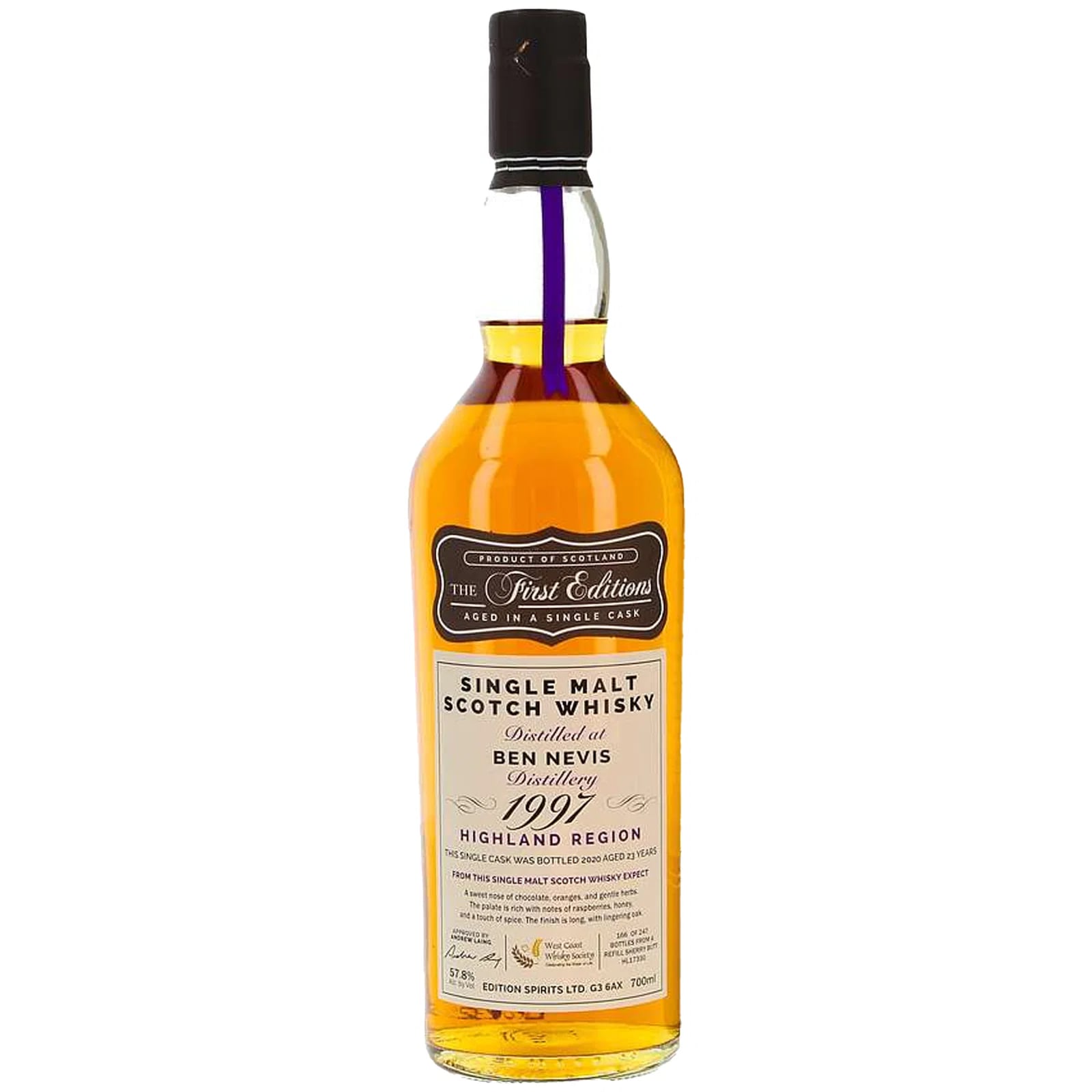 Ben Nevis 23 Years Old 1997 The First Editions Edition Spirits HL 17330