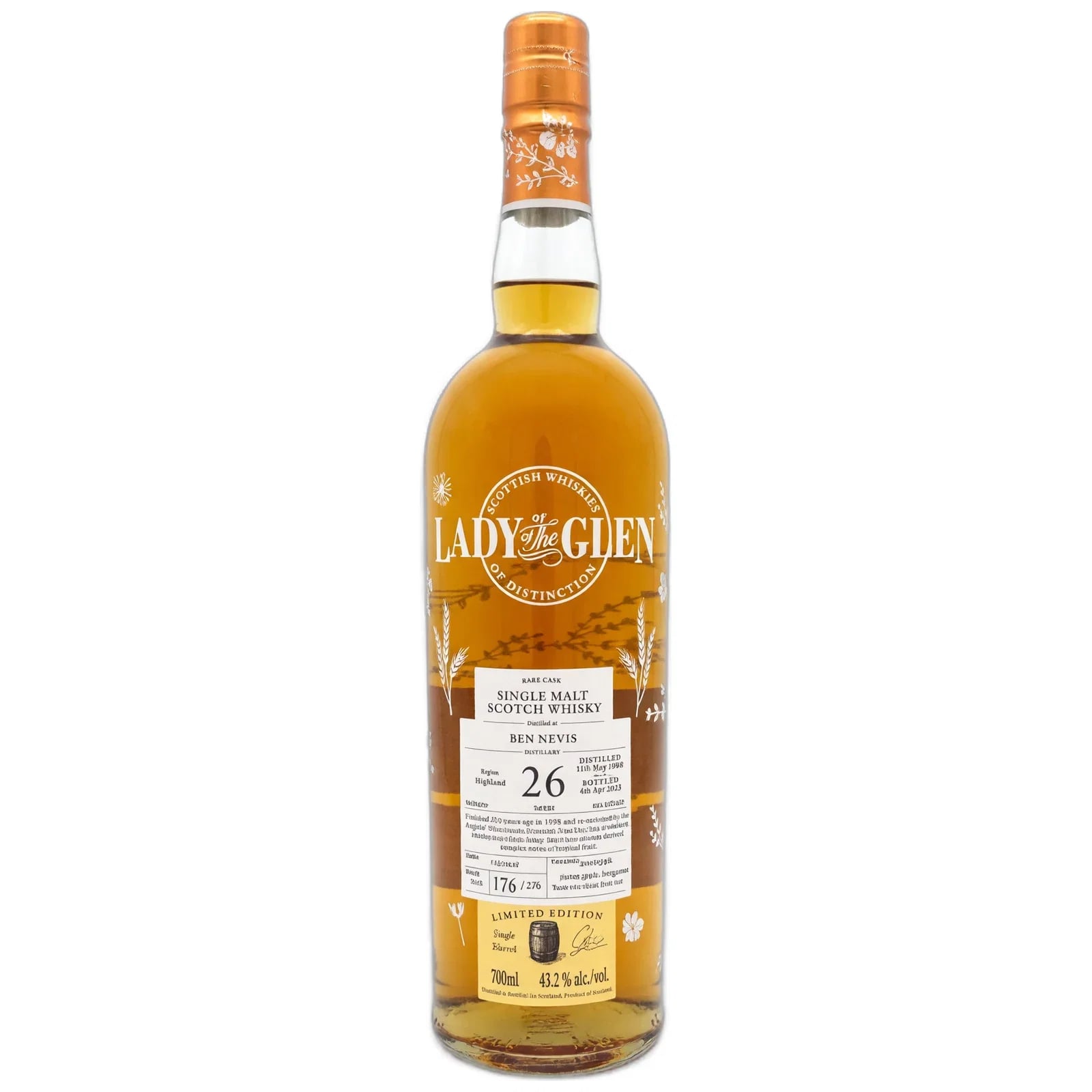 Ben Nevis 26 Years Old 1998 Rare Cask Lady Of The Glen Cask Nr. 176