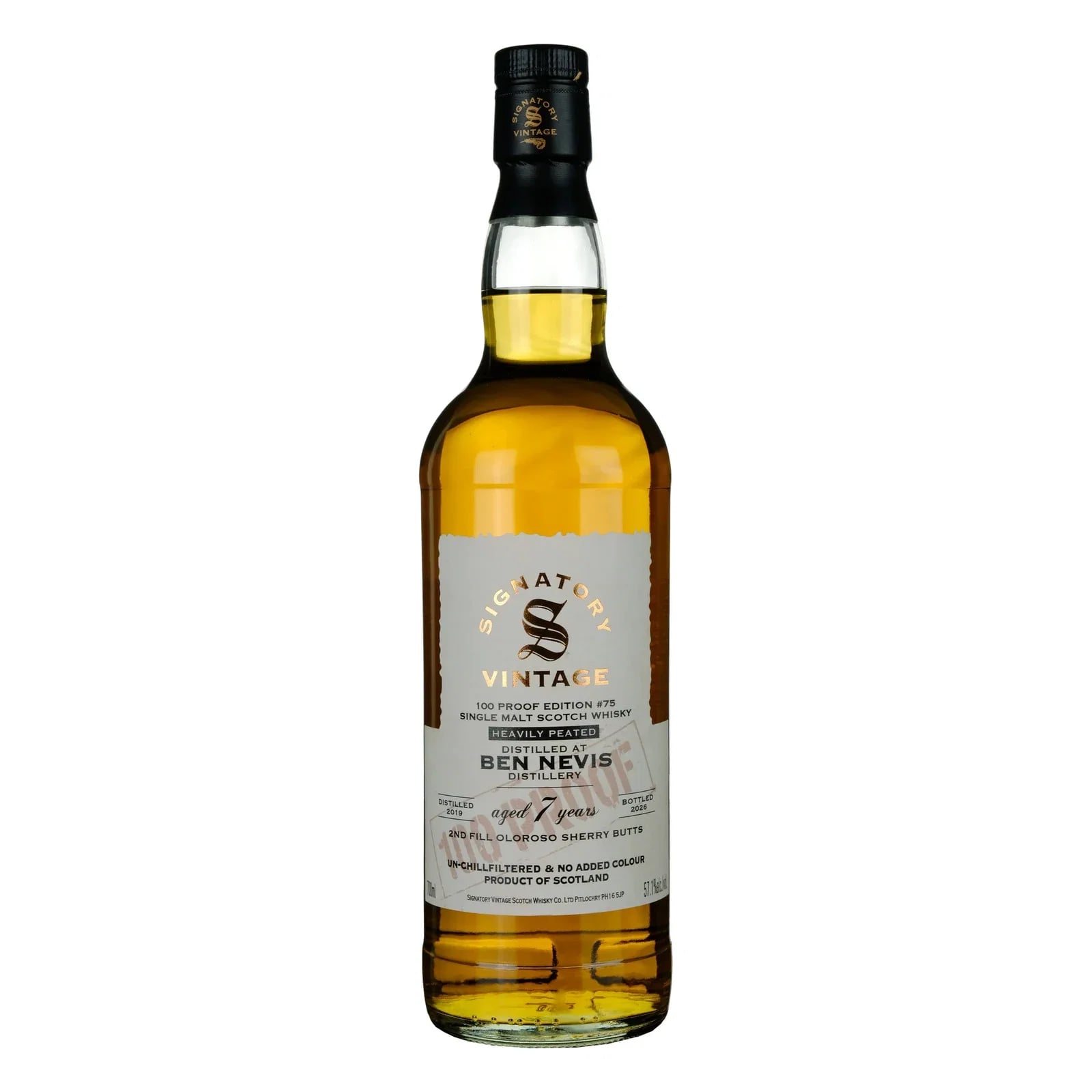 Ben Nevis 7 Years Old 2019 100 Proof Edition #75