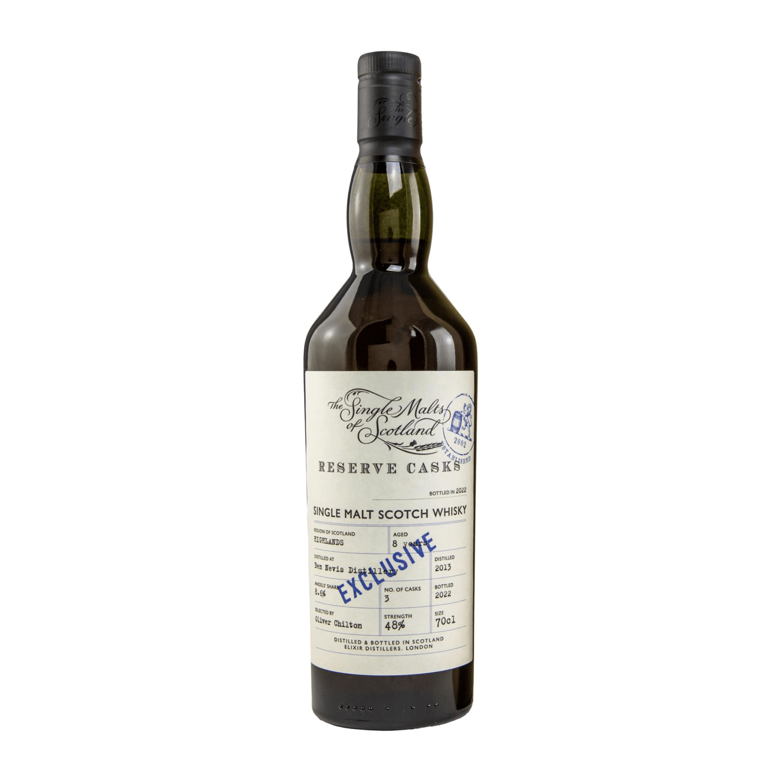 Ben Nevis 8 Years Old 2013 The Single Malts of Scotland - Reserve Casks Elixir Distillers