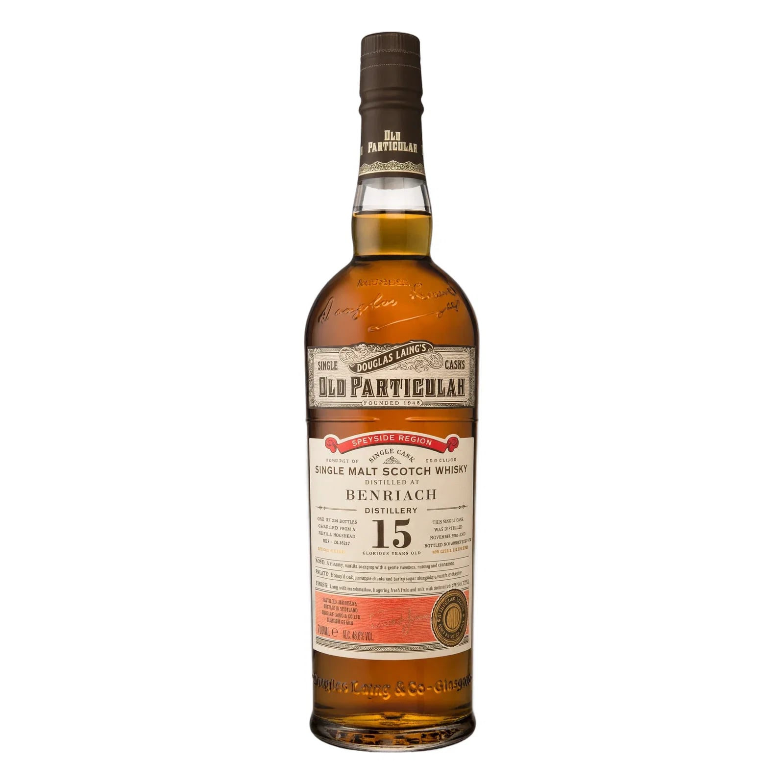 Benriach 15 Years Old 2008 Old Particular Douglas Laing