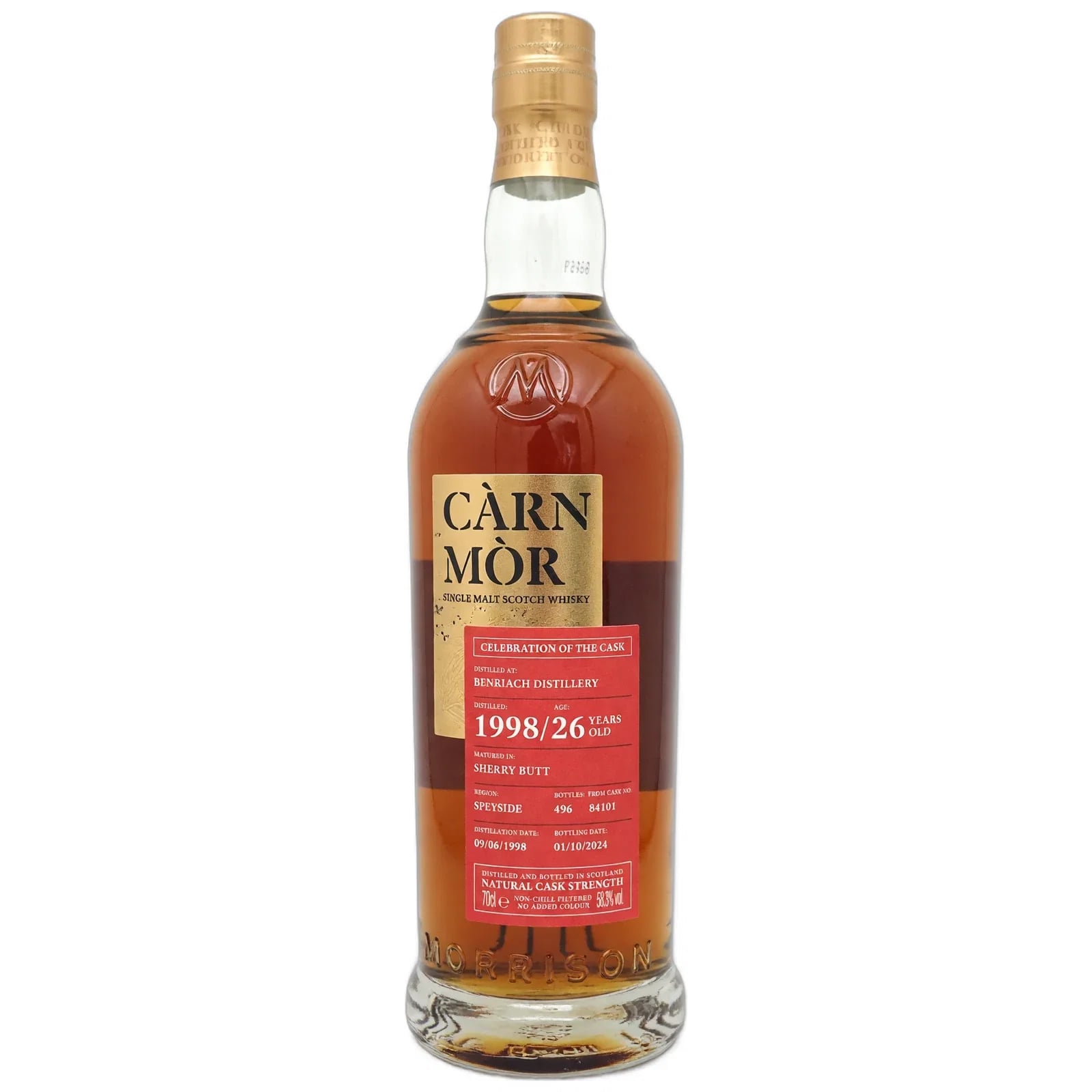 Benriach 26 Years Old 1998 Càrn Mòr Celebration Of The Cask Morrison Scotch Whisky Distillers