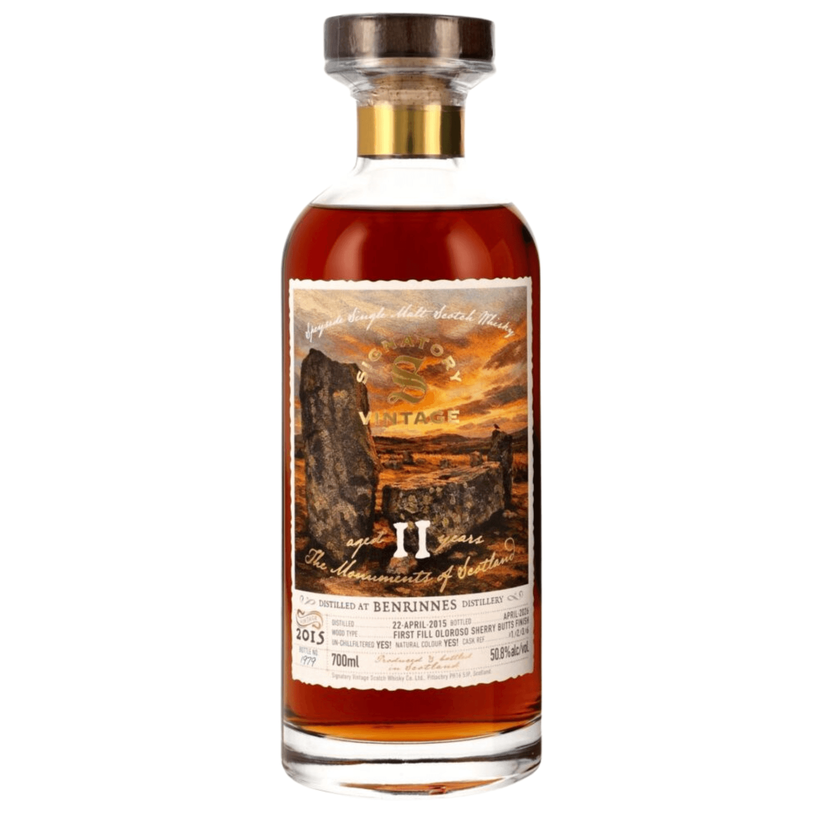 Benrinnes 11 Years Old 2015 Monuments Of Scotland Signatory Vintage