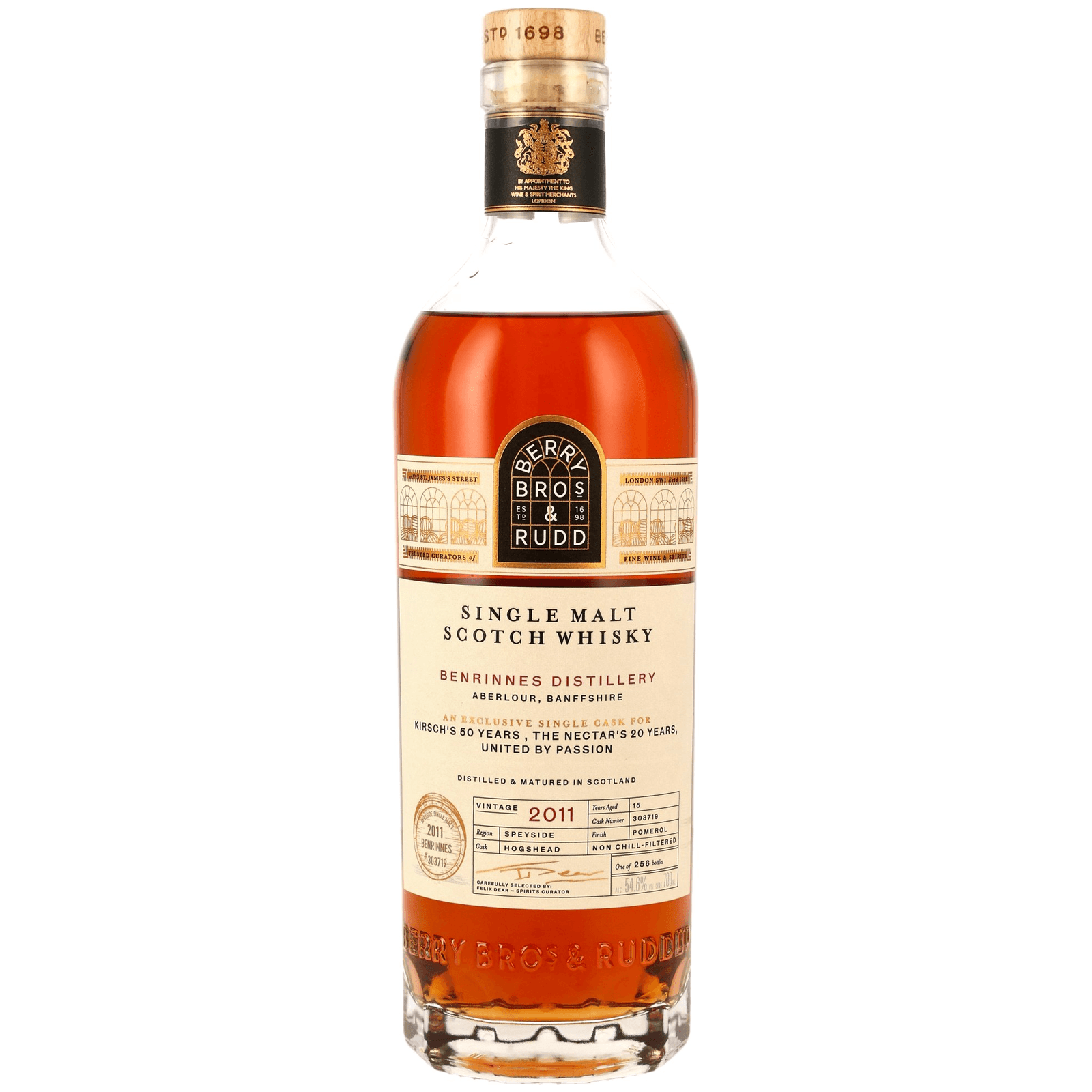 Benrinnes 15 Years Old 2011 Pomerol Cask Finish Berry Bros. & Rudd Cask Nr.303719