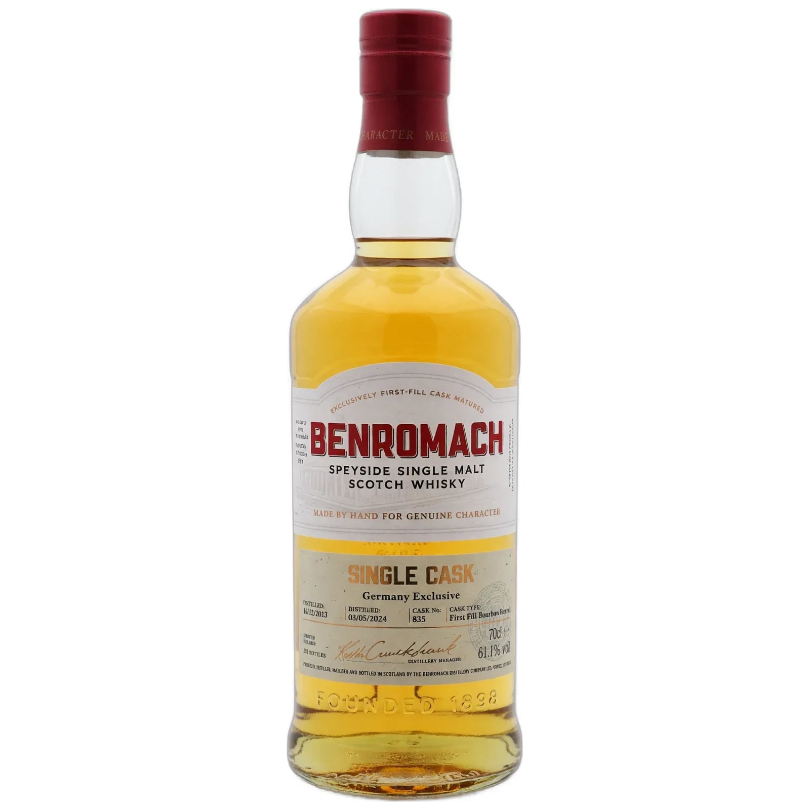 Benromach 10 Years Old 2013 Single Cask Nr. 835