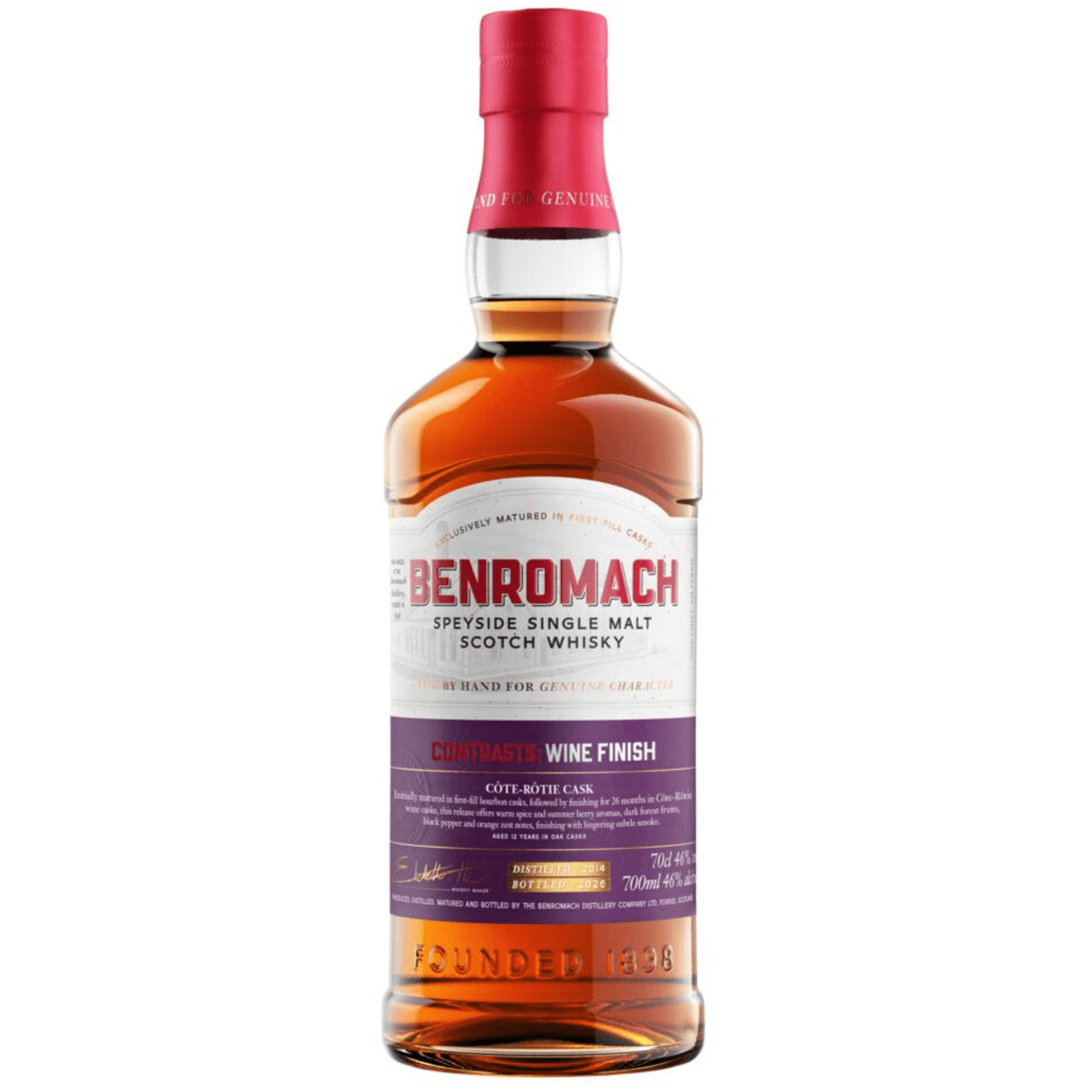 Benromach 12 Years Old 2014 Contrasts Wine Finish Limited Edition