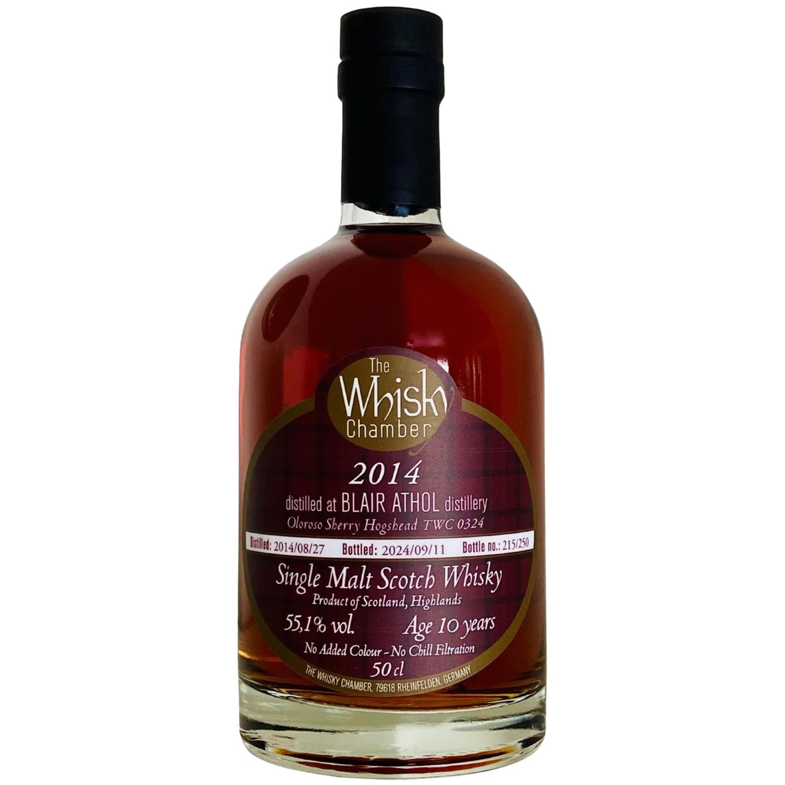 Blair Athol 10 Years Old 2014 The Whisky Chamber TWC 0324