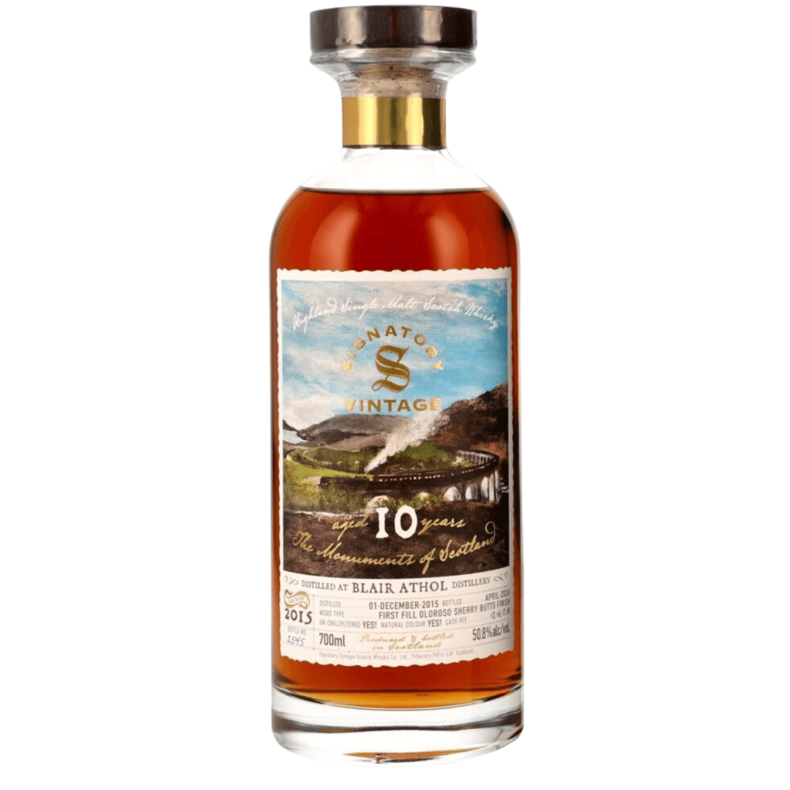 Blair Athol 10 Years Old 2015 The Monuments Of Scotland Signatory Vintage