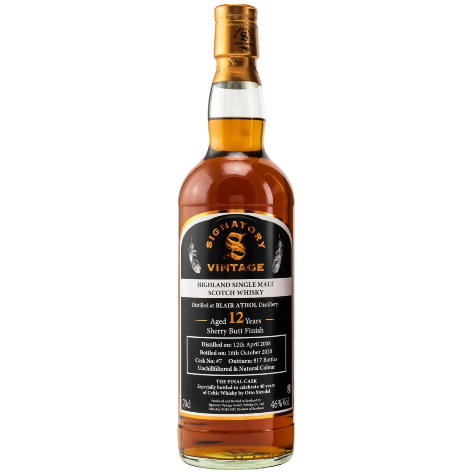 Blair Athol 12 Years Old 2008 Vintage Collection Signatory Vintage 7