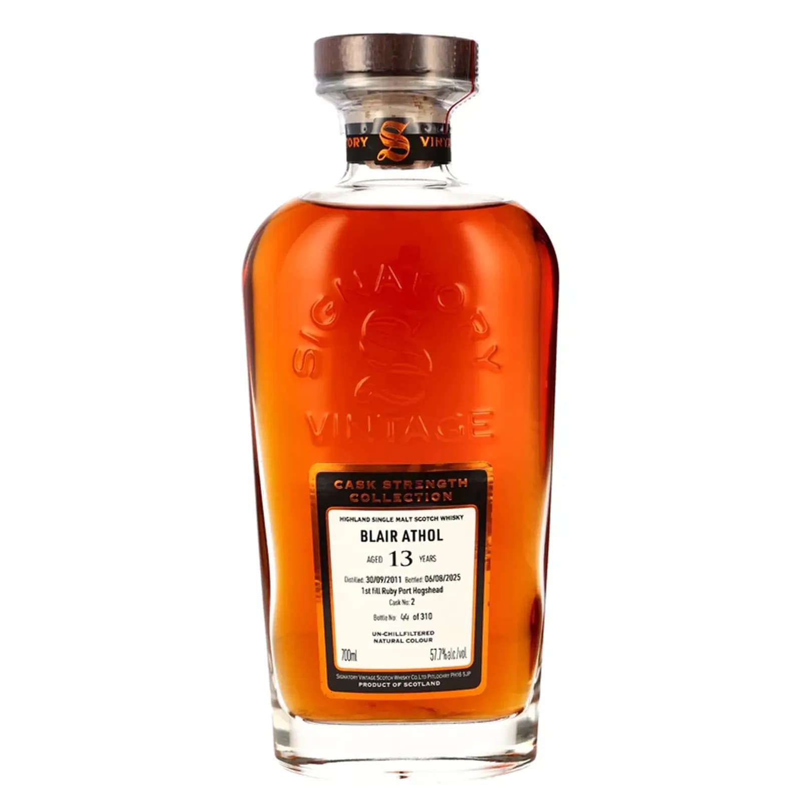 Blair Athol 13 Years Old 2011 Cask Strength Collection Signatory Vintage Cask 2