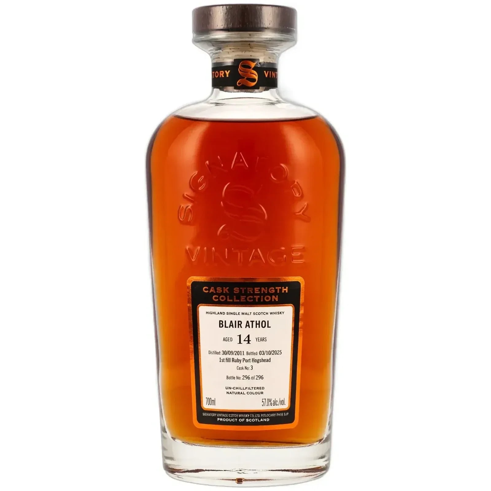 Blair Athol 14 Years Old 2011 Cask Strength Collection Signatory Vintage #3