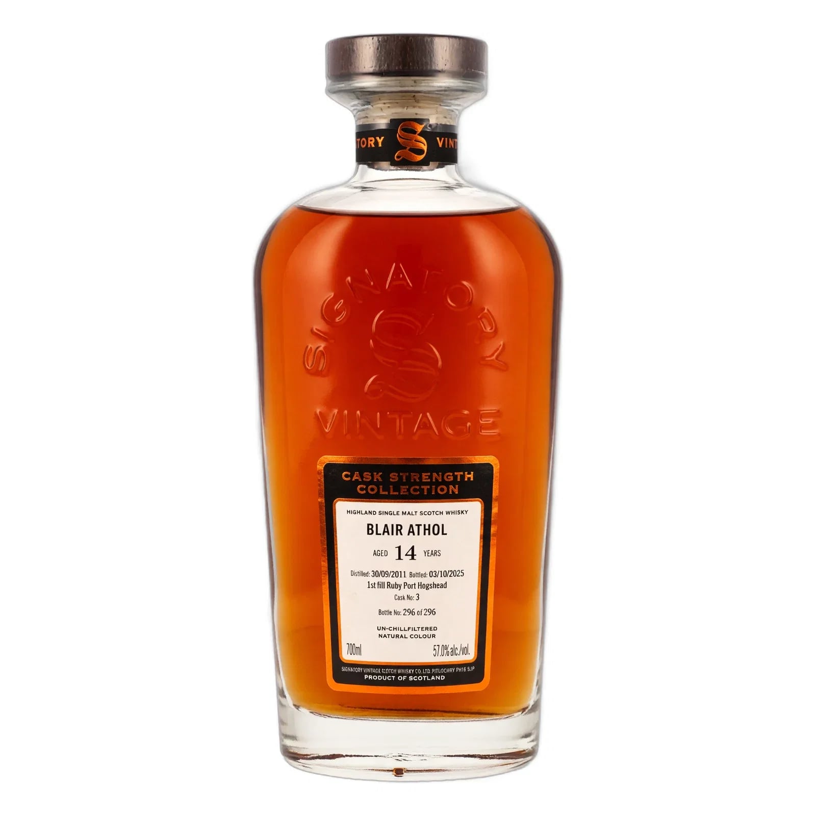 Blair Athol 14 Years Old 2011 Cask Strength Collection Signatory Vintage #3
