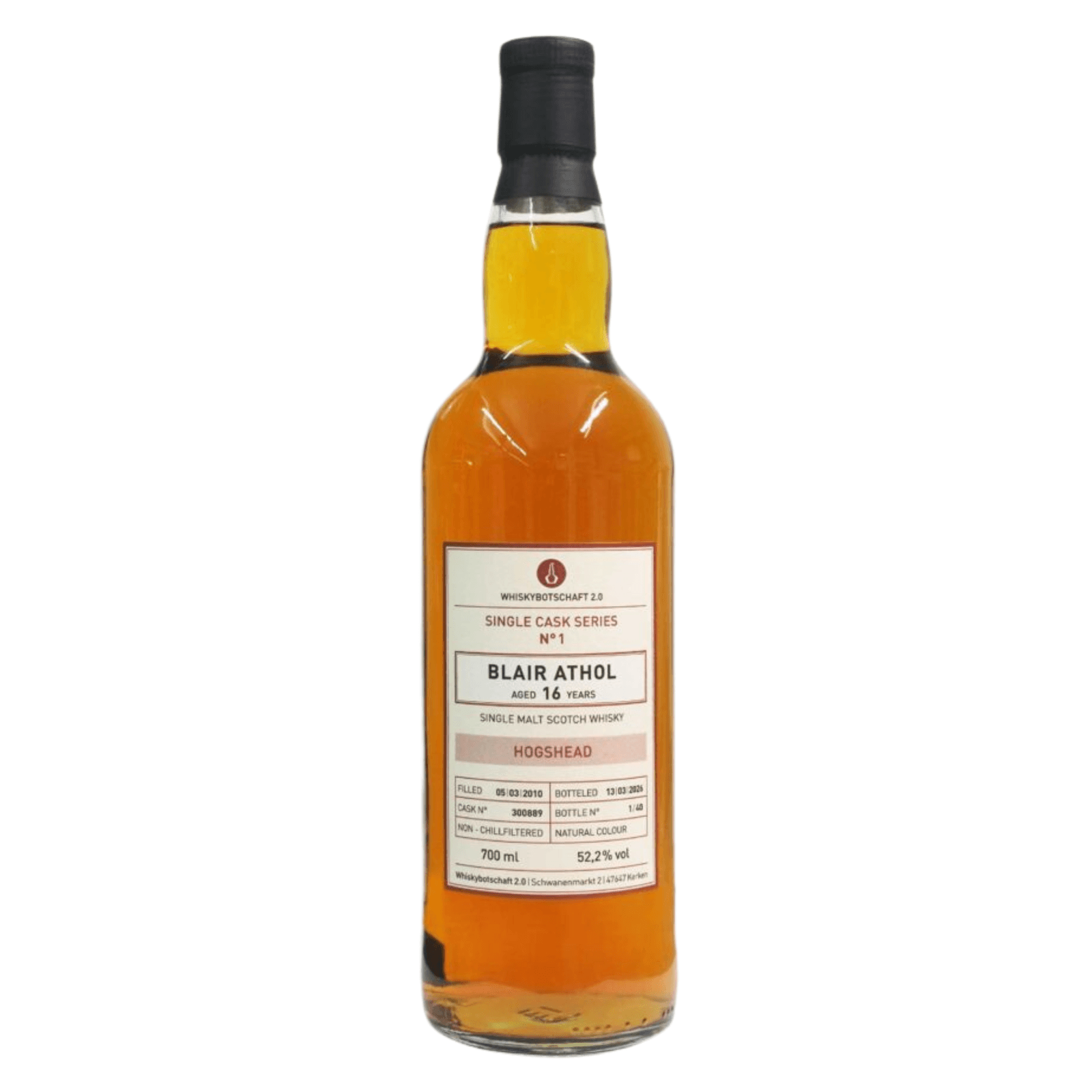 Blair Athol 16 Years Old 2010 Single Cask Series Cask Nr.300889