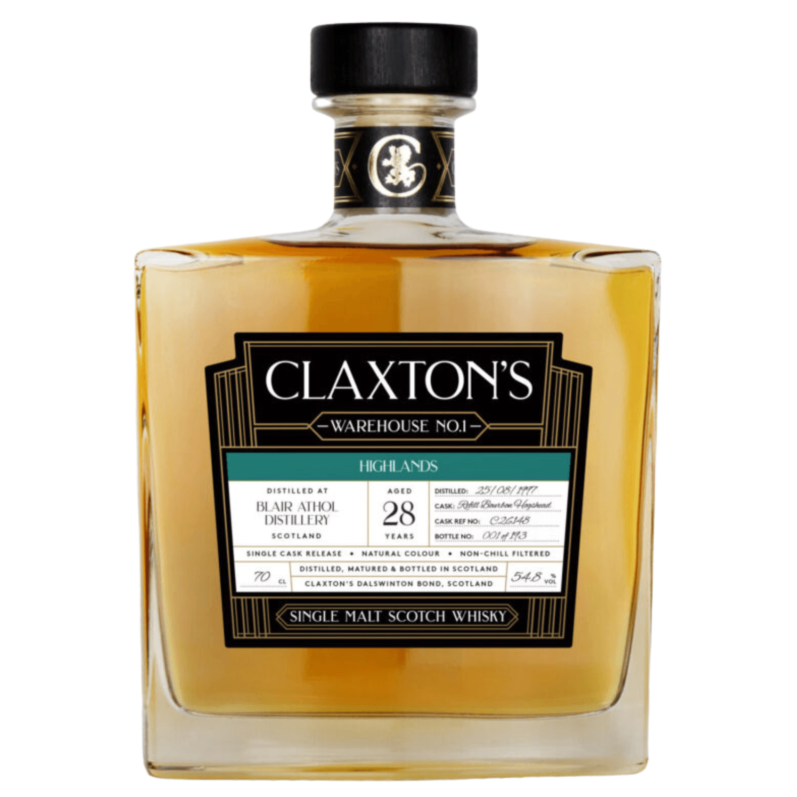 Blair Athol 28 Years Old 1997 Warehouse No. 1 Claxton’s
