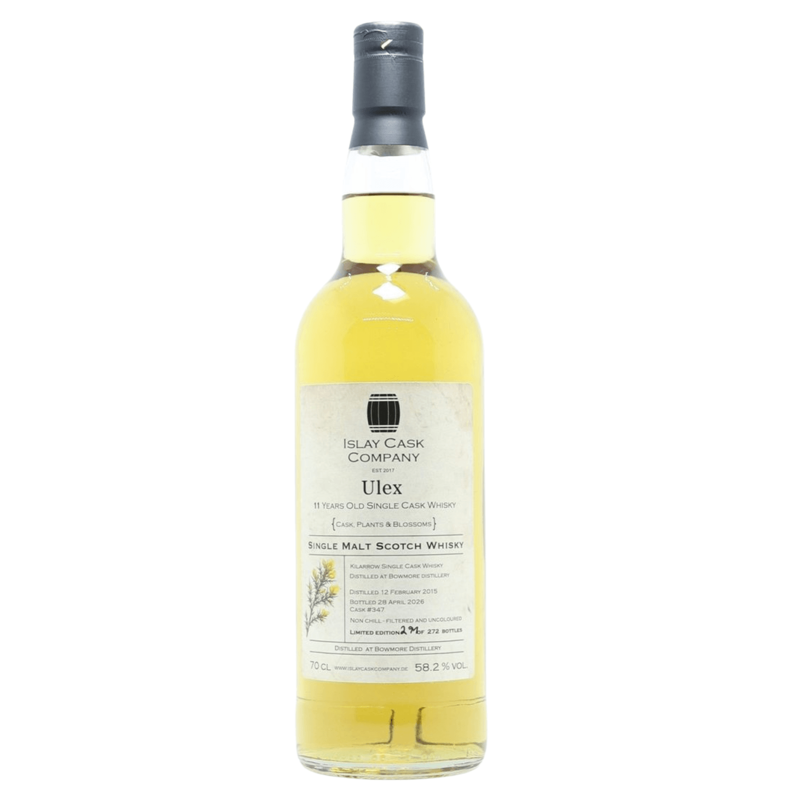 Bowmore 11 Years Old 2015 Ulex Islay Cask Company Cask Nr.347