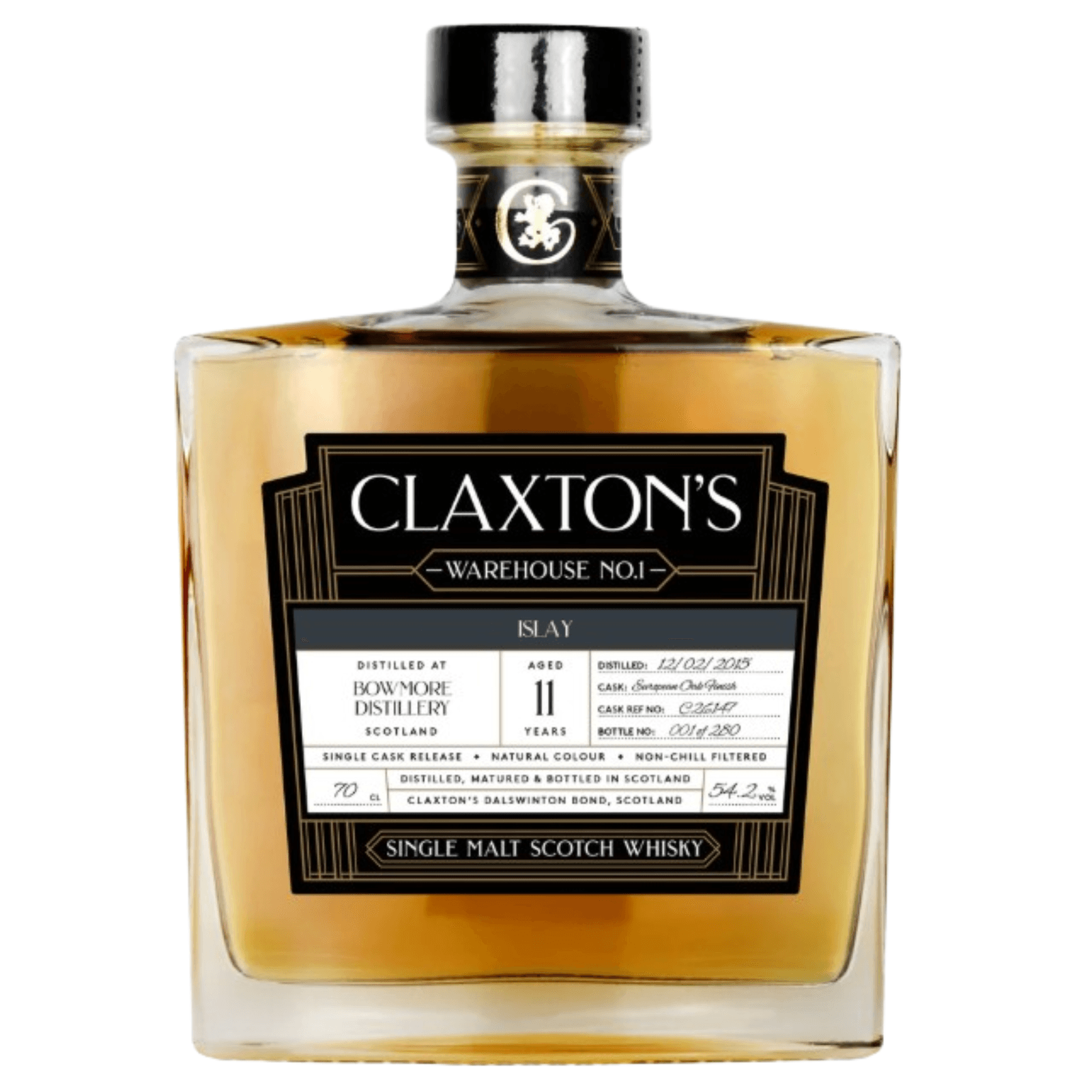 Bowmore 11 Years Old 2015 Warehouse No. 1 Claxton’s