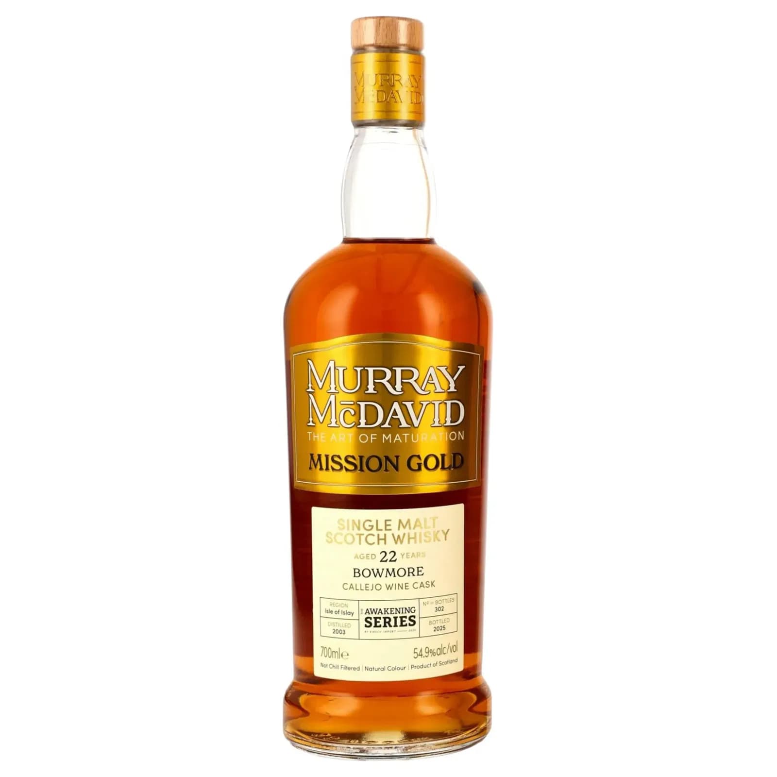 Bowmore 22 Years Old 2003 The Awakening Series Mission Gold Murray McDavid Cask 2