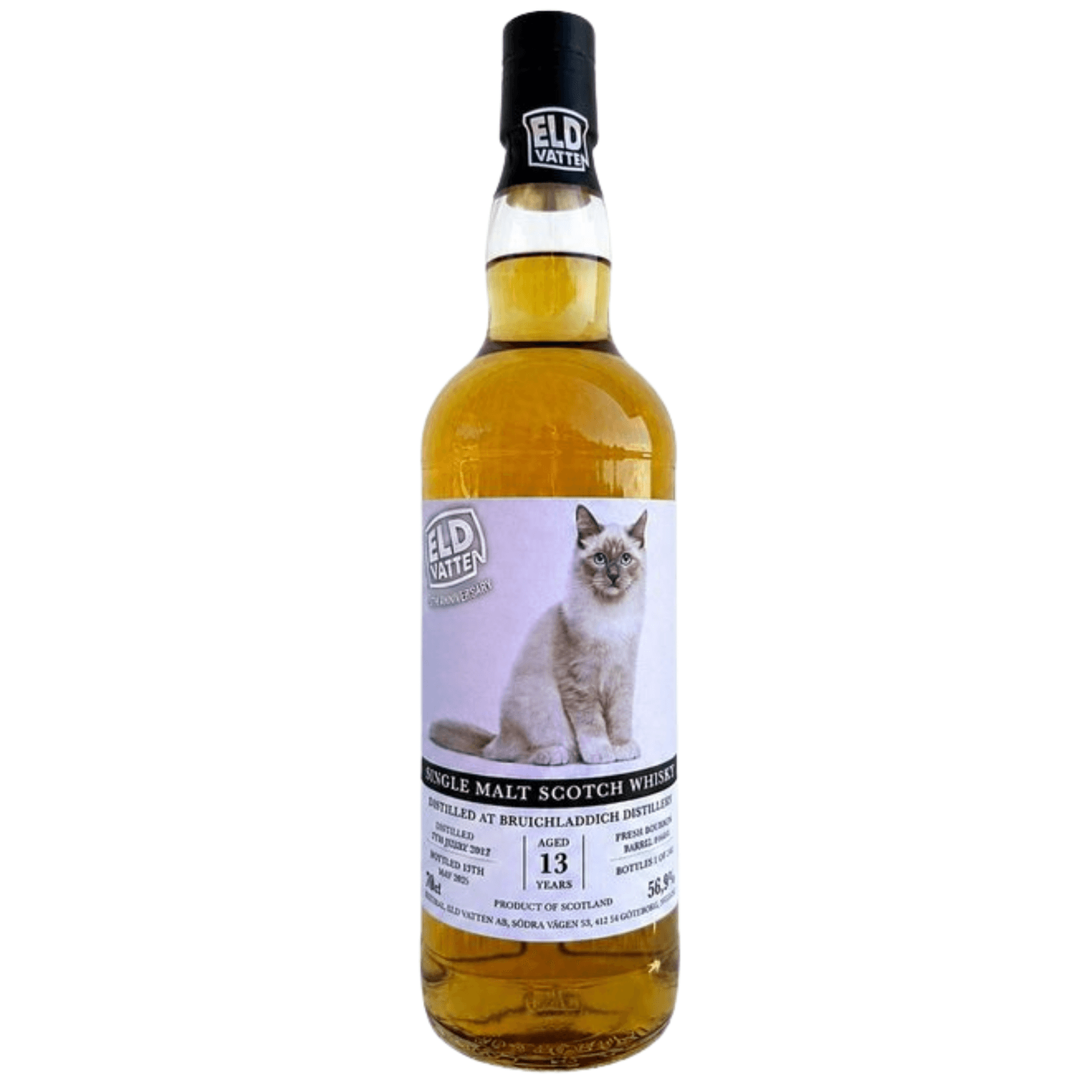 Bruichladdich 13 Years Old Eld Vatten Cask Nr. 2341