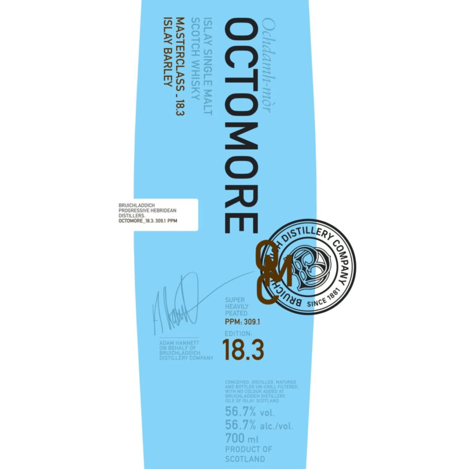 Bruichladdich 15 Years Old 2011 Octomore 18.3 PPM 309.1