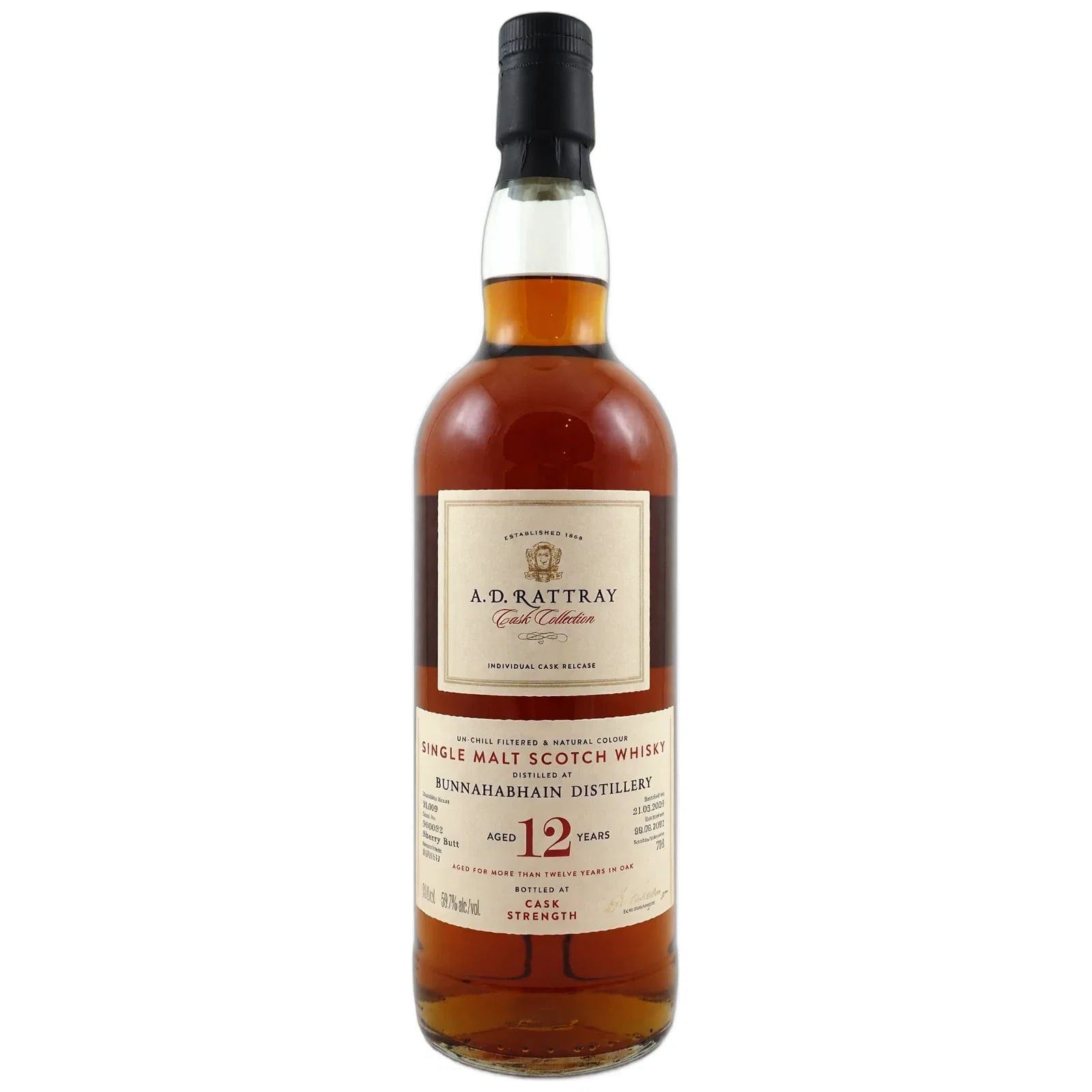 Bunnahabhain 12 Years Old 2009 A.d.rattray 555