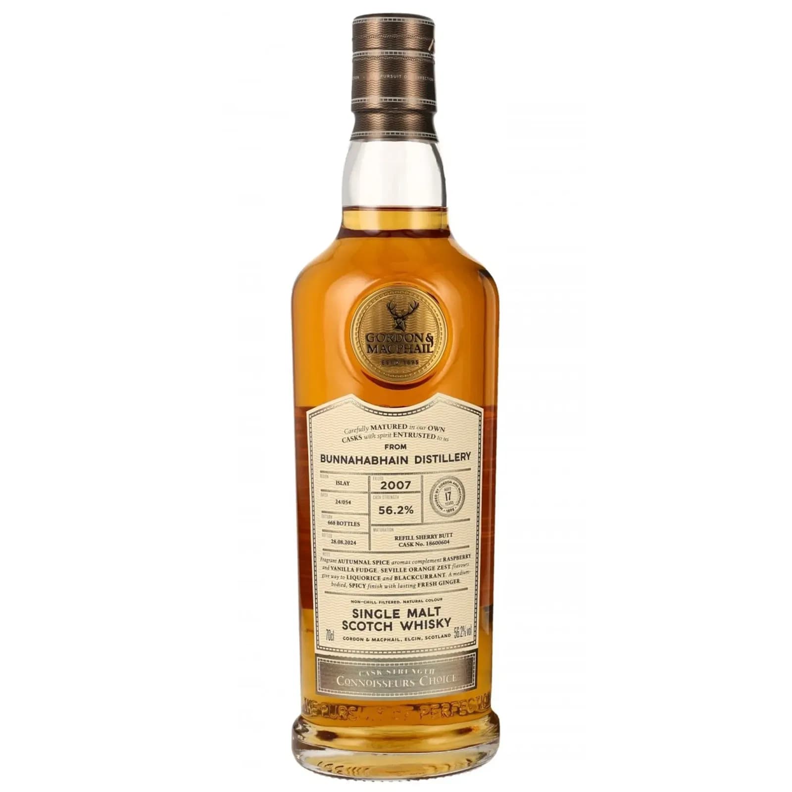 Bunnahabhain 17 Years Old 2007 Connoisseurs Choice Cask Strength Gordon & MacPhail 18600604