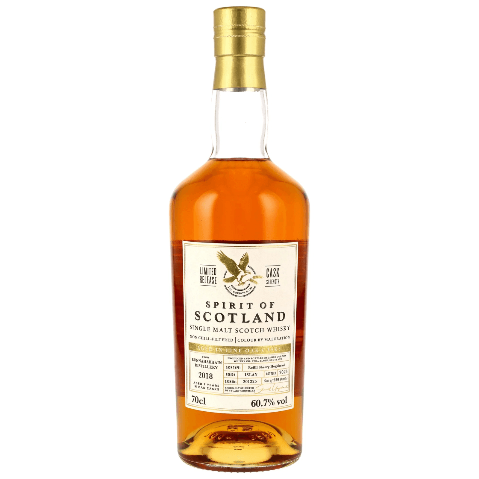 Bunnahabhain 7 Years Old 2018 Spirit of Scotland Gordon & MacPhail Cask Nr.201225