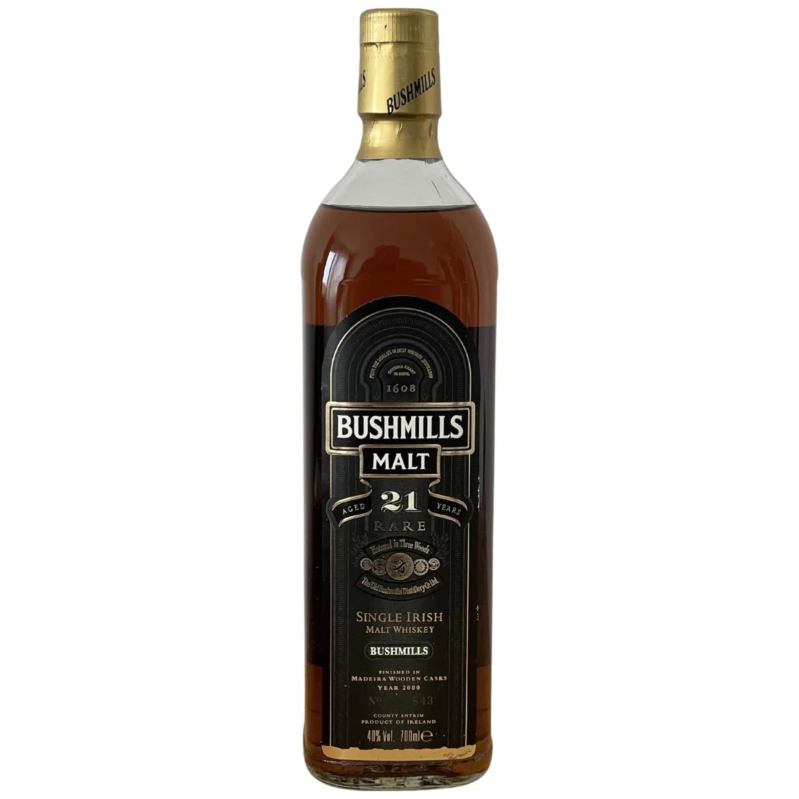 Bushmills 21 Years Old Rare with Woodenbox