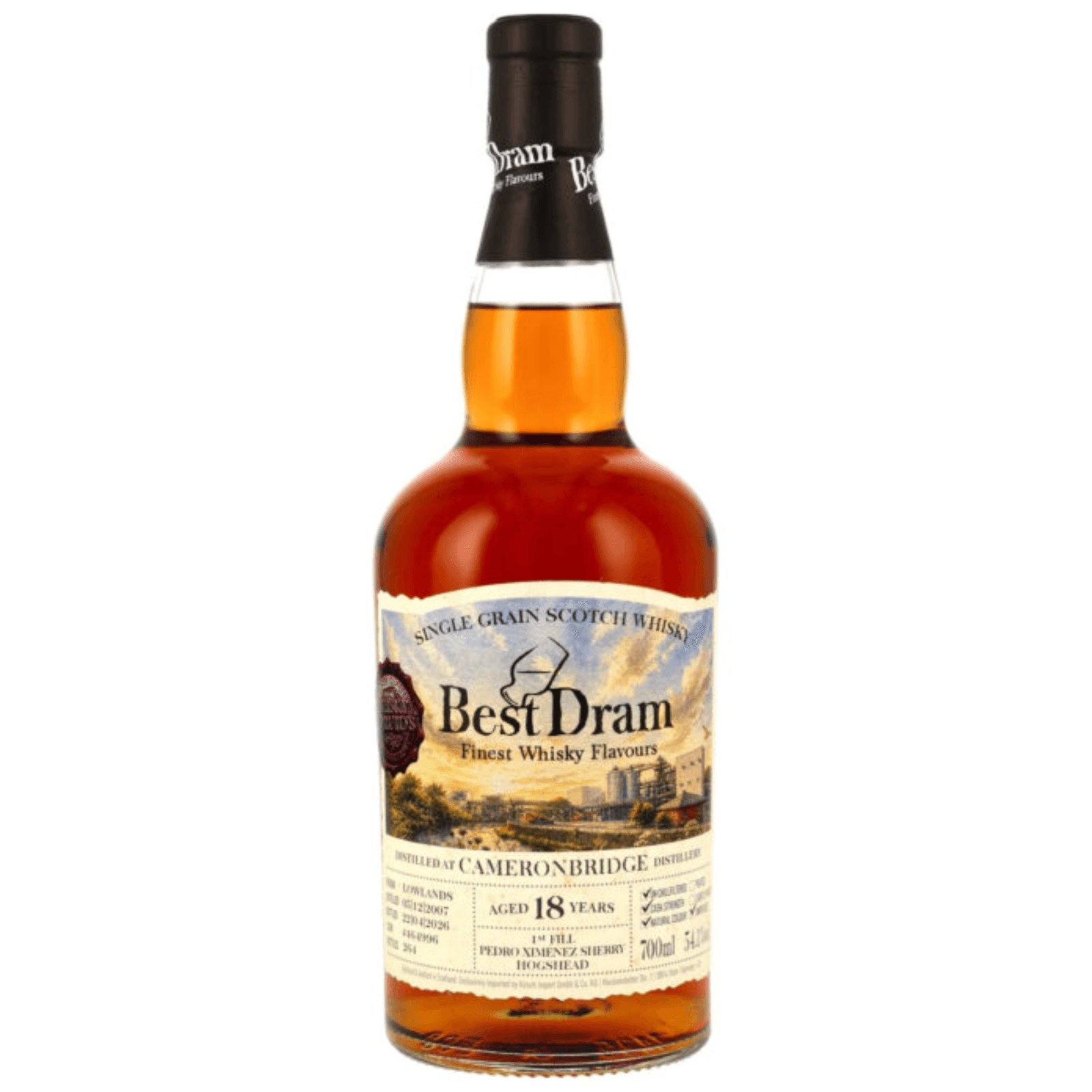 Cameronbridge 18 Years Old 2007 Best Dram Cask Nr.464996
