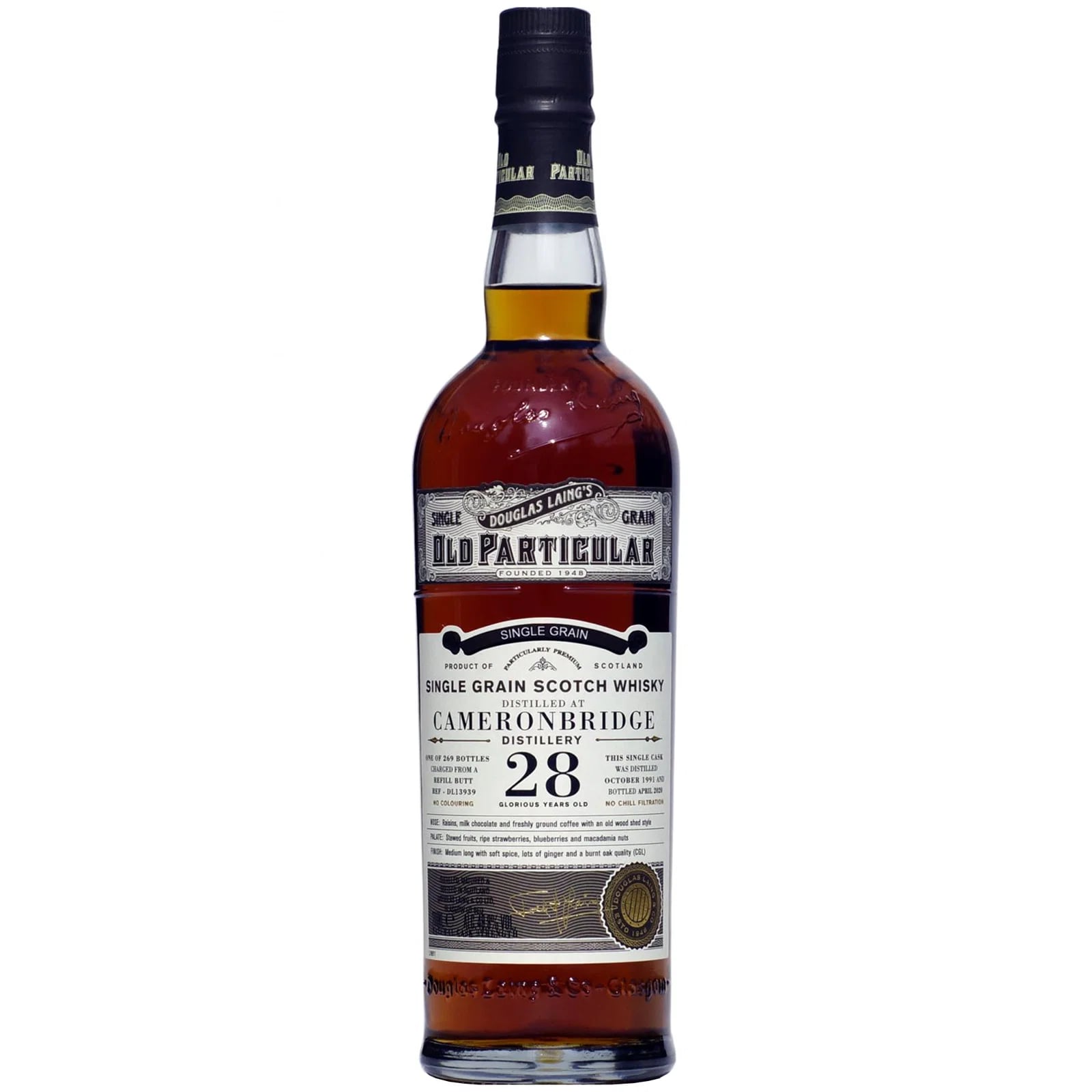 Cameronbridge 28 Years Old 1991 Old Particular Douglas Laing DL 13939