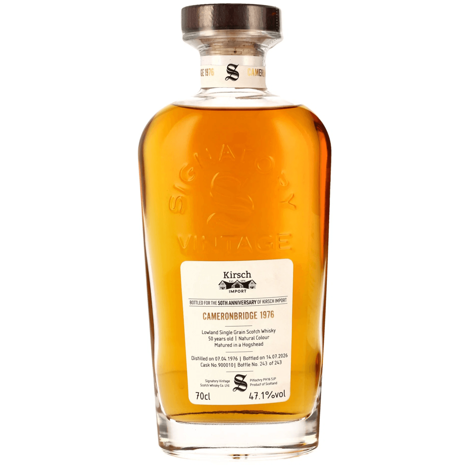 Cameronbridge 50 Years Old 1976 50th Anniversary Signatory Vintage Cask Nr.900010