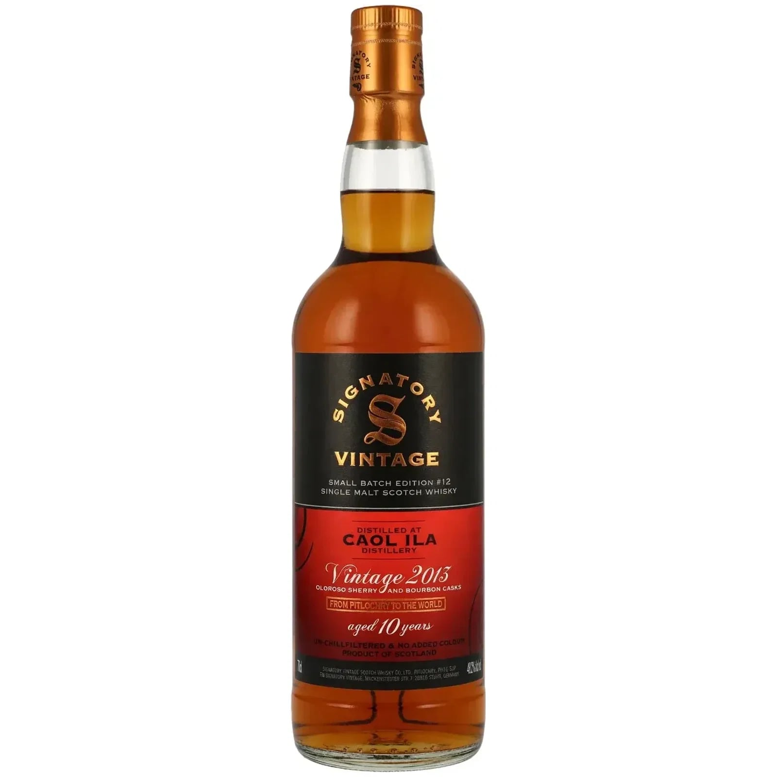 Caol Ila 10 Years Old 2013 Small Batch 12 Signatory Vintage