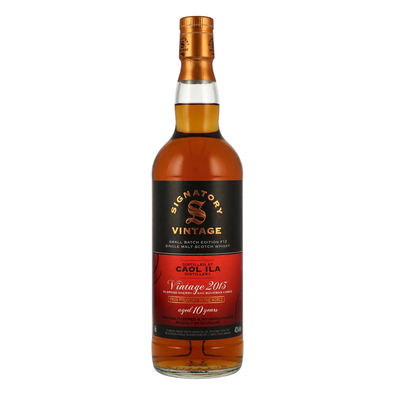 Caol Ila 10 Years Old 2013 Small Batch 12 Signatory Vintage