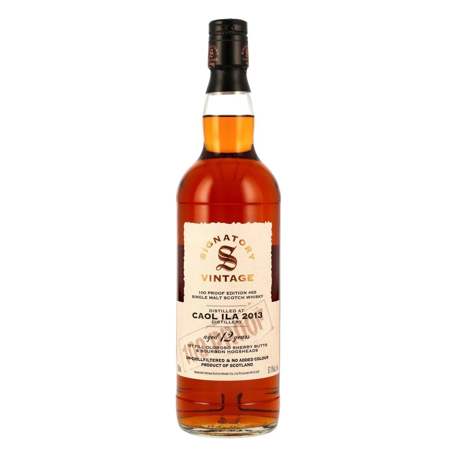 Caol Ila 12 Years Old 2013 100 Proof Edition #65