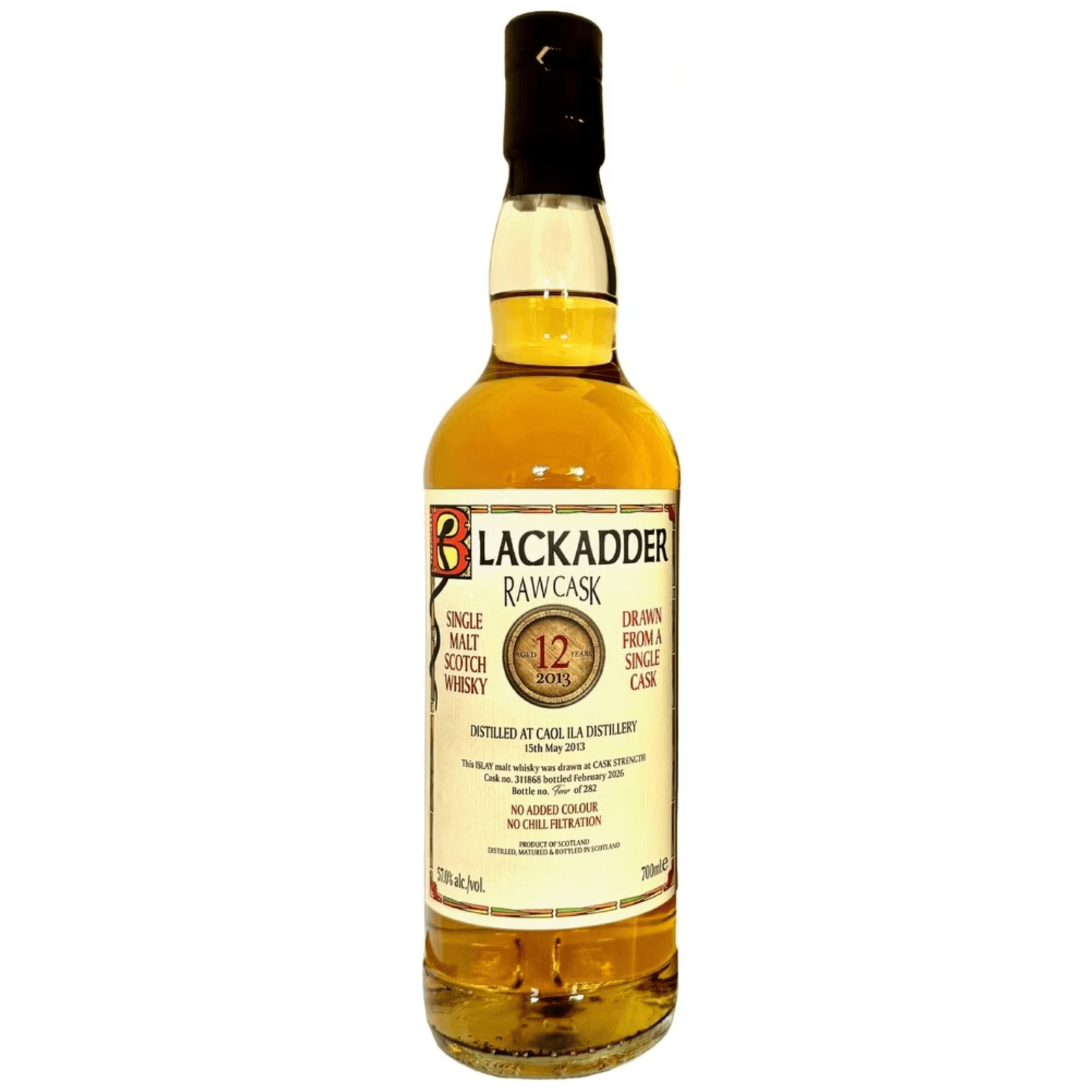 Caol Ila 12 Years Old 2013 Raw Cask Blackadder Cask No. 311868