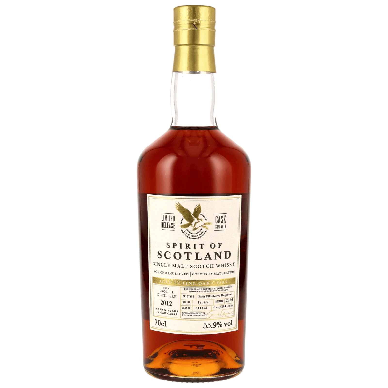 Caol Ila 14 Years Old 2012 Spirit of Scotland Gordon & MacPhail Cask Nr.311512